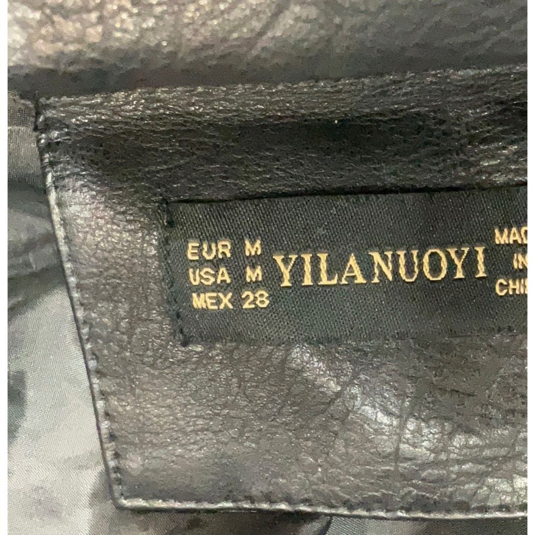 Other Black Punk Rock Graphic Studded Belted Vegan Leather Jacket Size M / US 6-8 / IT 42-44 - 17 Thumbnail