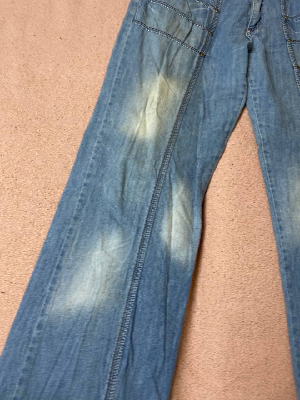 Vintage Flared Denim Jeans Pants Bootcut Y2K Size US 34 / EU 50 - 11 Thumbnail