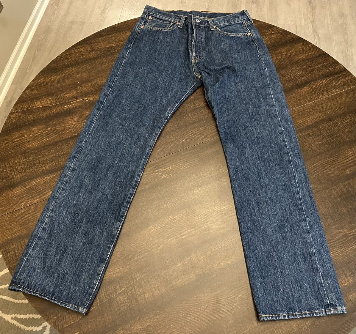Levi's Levis 501 Jeans Mens 32x31 Straight Leg Button Fly Denim Size US 32 / EU 48 - 1 Thumbnail