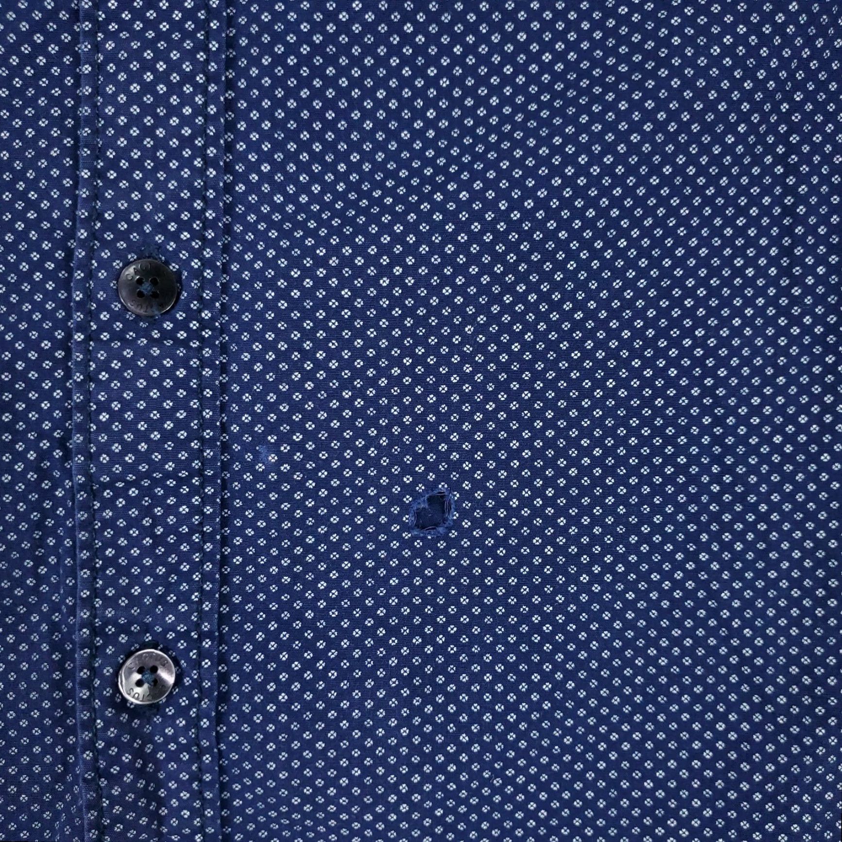 Vintage Vintage Cactus Blue Geometric Slim Fit Long Sleeve Button-Up Shirt Mens Small Casual Size US S / EU 44-46 / 1 - 3 Thumbnail