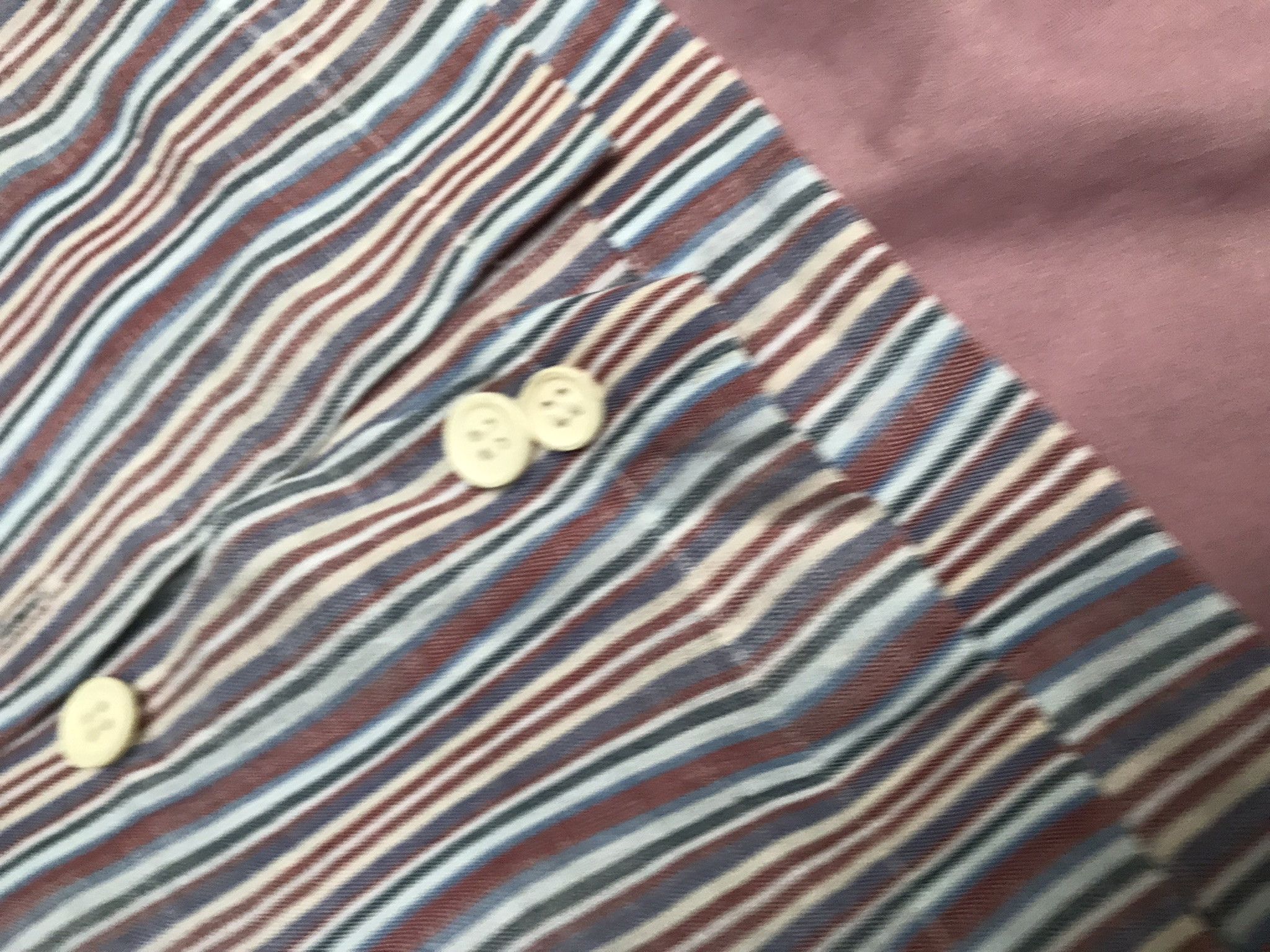Issey Miyake ISSEY MIYAKE, LINEN BUTTON UP, wavy stripes pattern Size US XL / EU 56 / 4 - 9 Thumbnail