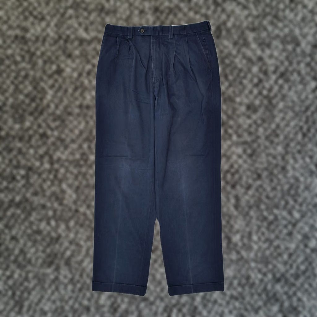Ralph Lauren RALPH LAUREN Womens Slim Chino Trousers W34 L31 Blue Cotton Size 24" / US 00 / IT 34 - 1 Thumbnail