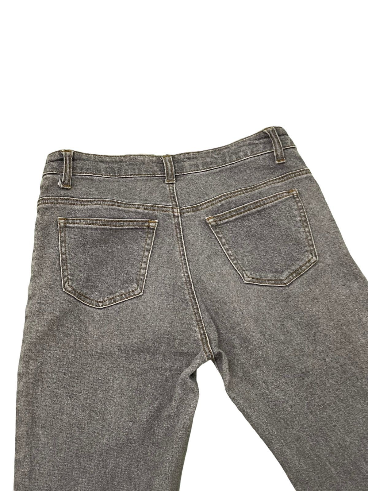 Japanese Brand Flare Jeans Skinny Lip Make Distress Stretch Boot Cut 6🟦4 Size US 29 - 18 Thumbnail