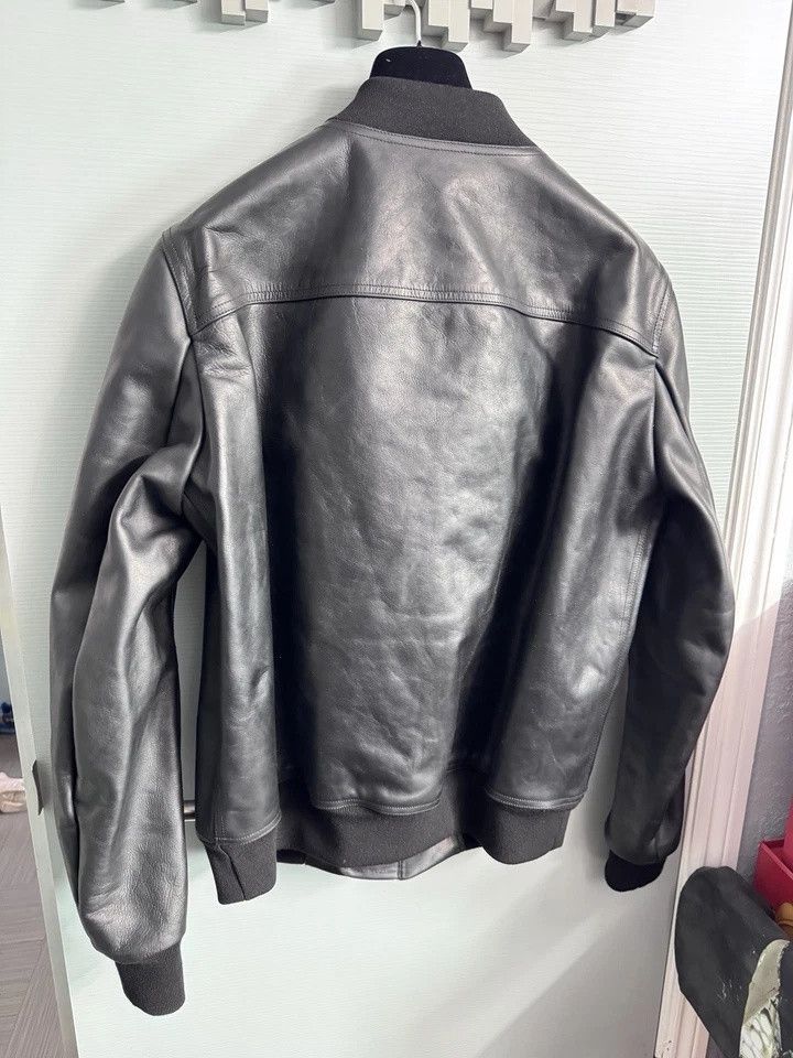 Rick Owens Brand New Rick Owens lido ss24 bomber lesather jacket sz 52 Size US L / EU 52-54 / 3 - 2 Thumbnail