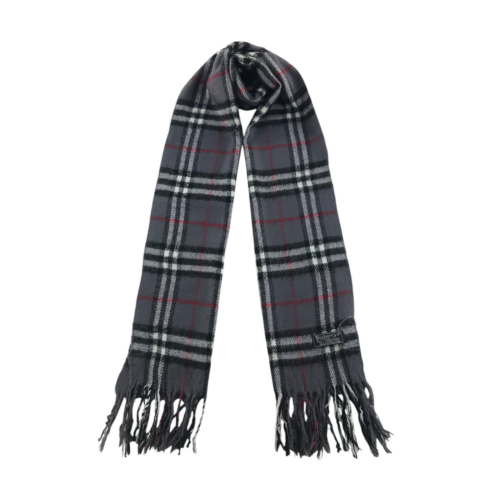Burberry × Vintage Burberry Scarf / Muffler / Neckwear - WW2668 Size ONE SIZE - 1 Thumbnail