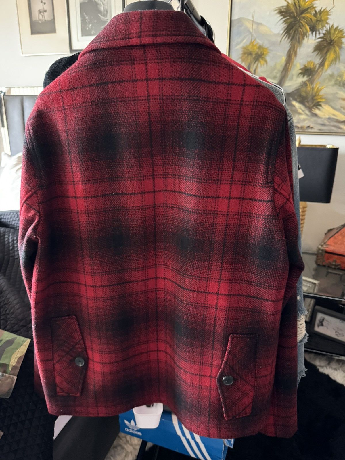 The Kooples Kooples Red Flannel Jacket- NEW Size US S / EU 44-46 / 1 - 3 Thumbnail
