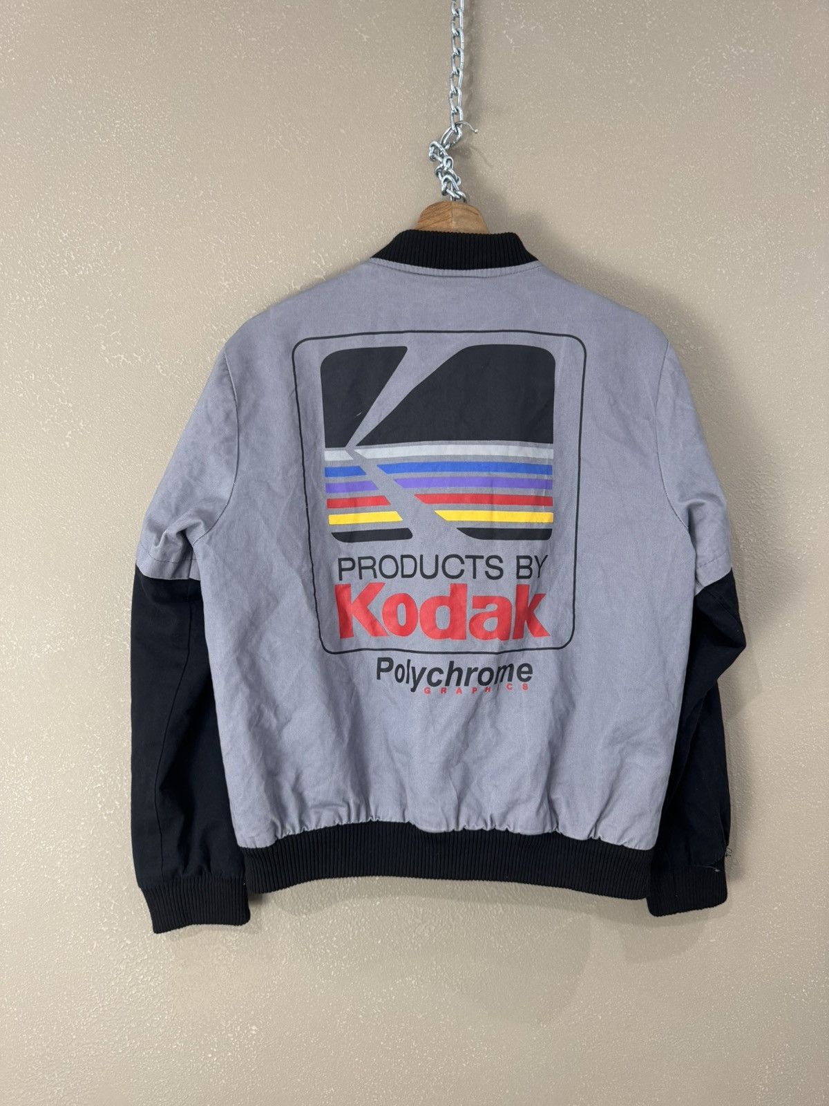 Japanese Brand Vintage Kodak Polychrome 90s Bomber Jacket Size US S / EU 44-46 / 1 - 1 Thumbnail