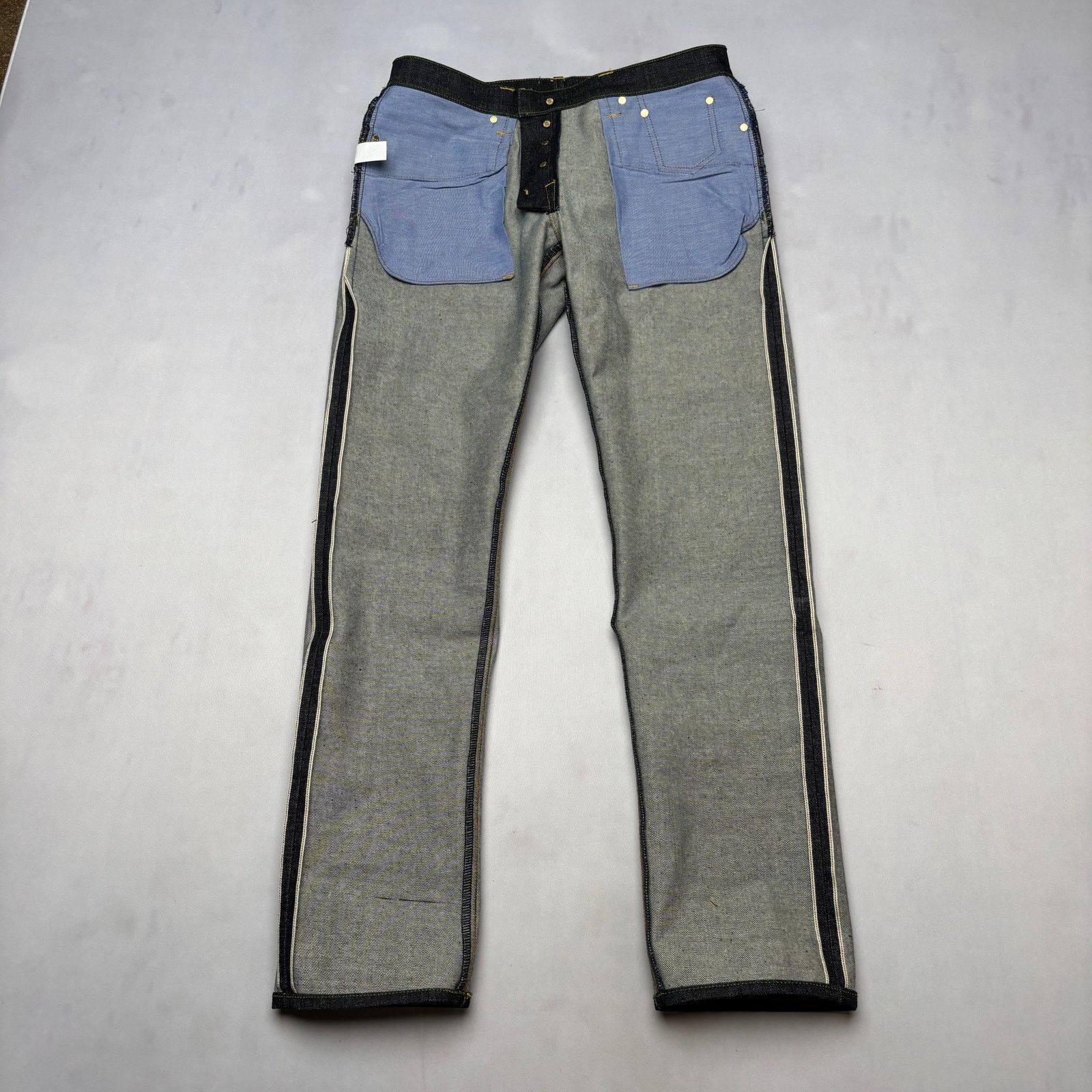 Sid Mashburn $295 Sid Mashburn Japanese Selvedge Rigid Denim 34x32 Jeans Size US 34 / EU 50 - 4 Thumbnail