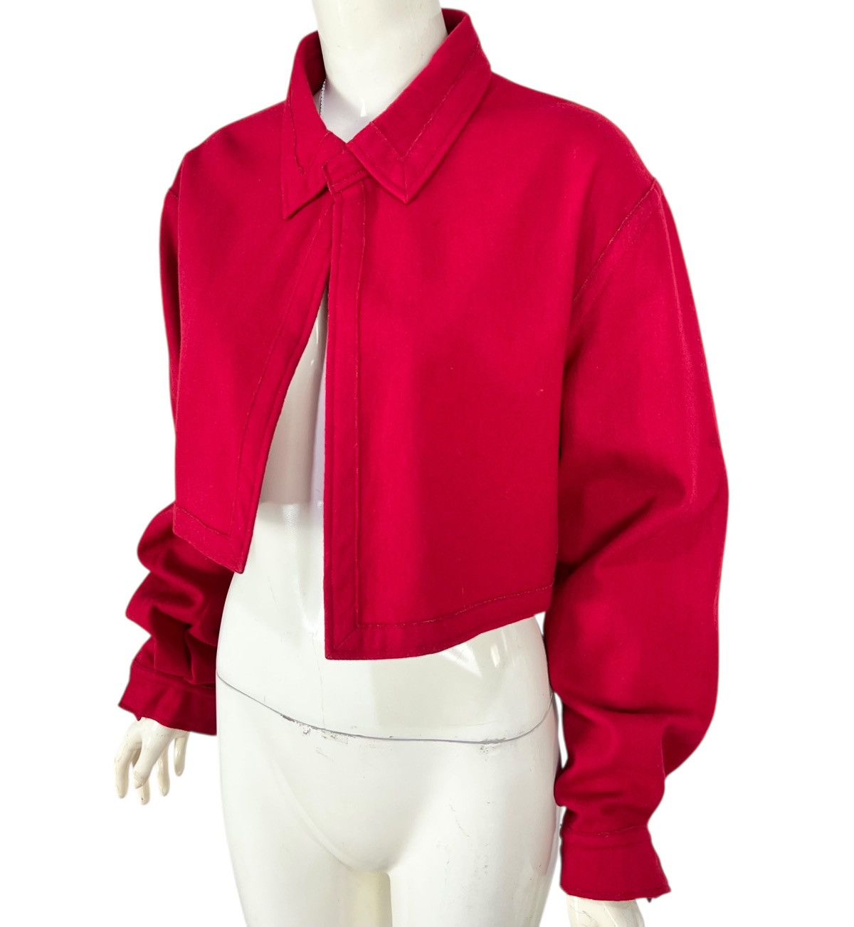 Yohji Yamamoto Y’s Yohji Yamamoto Women Asymmetrical Cropped Jacket Size M / US 6-8 / IT 42-44 - 1 Thumbnail