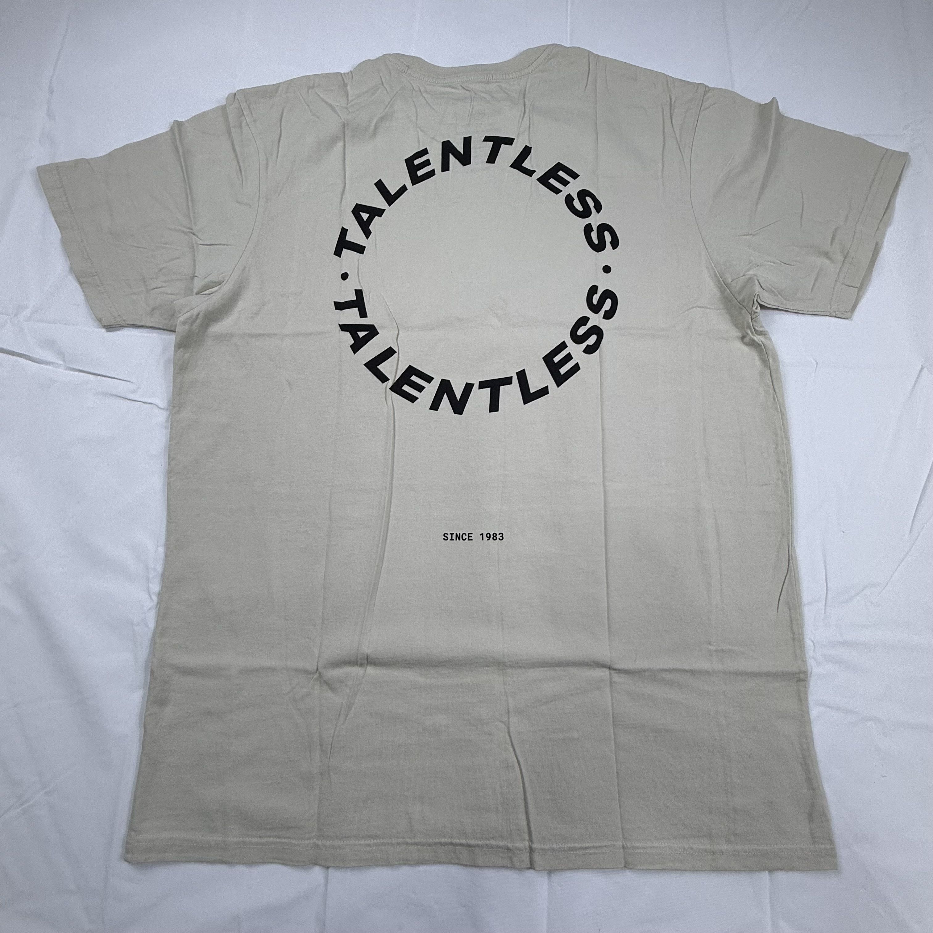 Talentless Talentless Mens 2XL Tan Beige Logo T-Shirt Made in USA Size US XXL / EU 58 / 5 - 1 Thumbnail