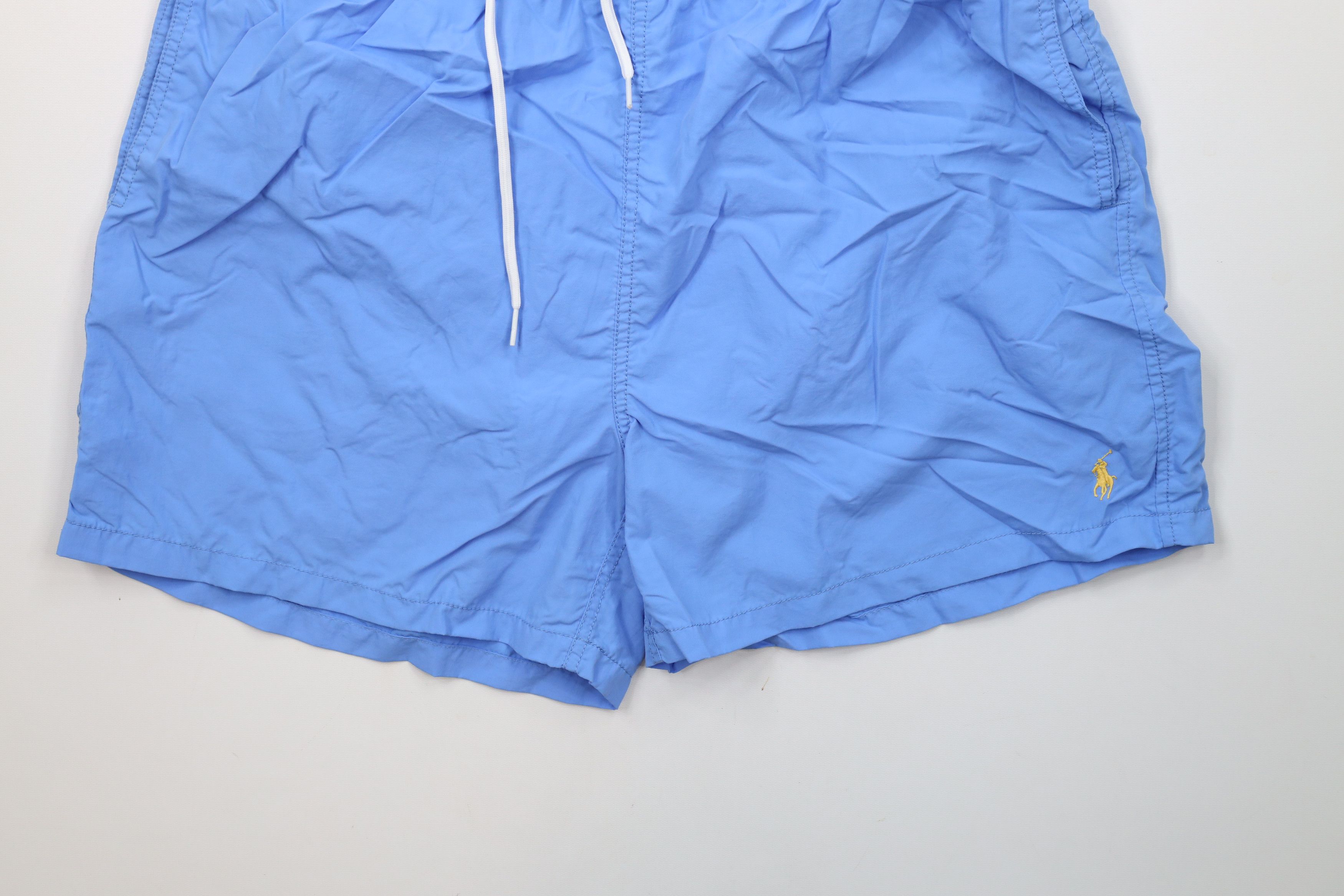 Ralph Lauren × Vintage Vintage 90s Ralph Lauren Above Knee Shorts Swim Trunks Blue Size US 36 / EU 52 - 4 Thumbnail