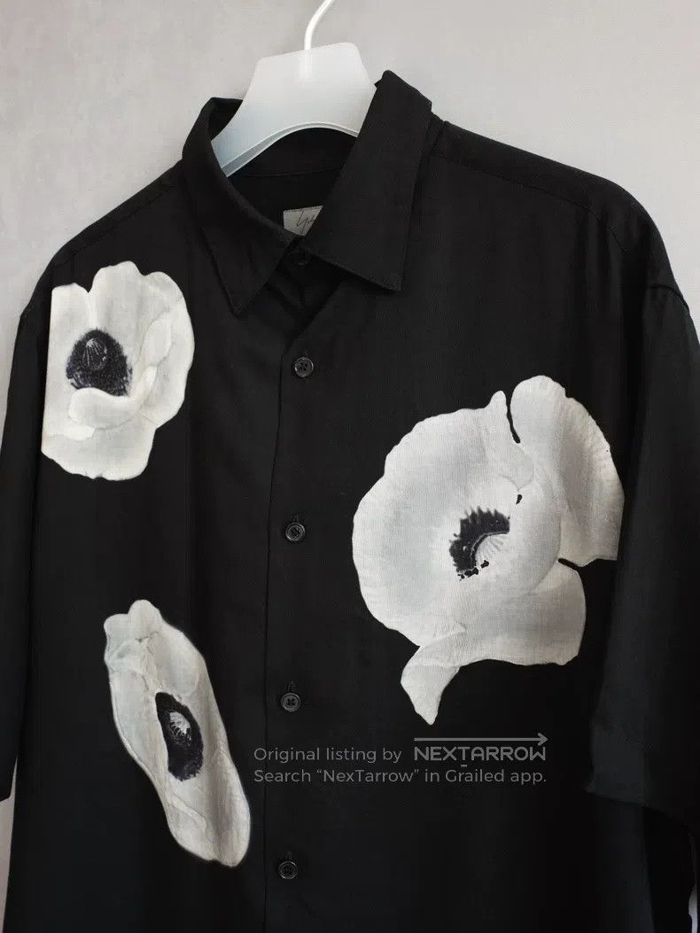 Yohji Yamamoto Yohji Yamamoto Ink Wash Floral Shirt Size US M / EU 48-50 / 2 - 3 Thumbnail