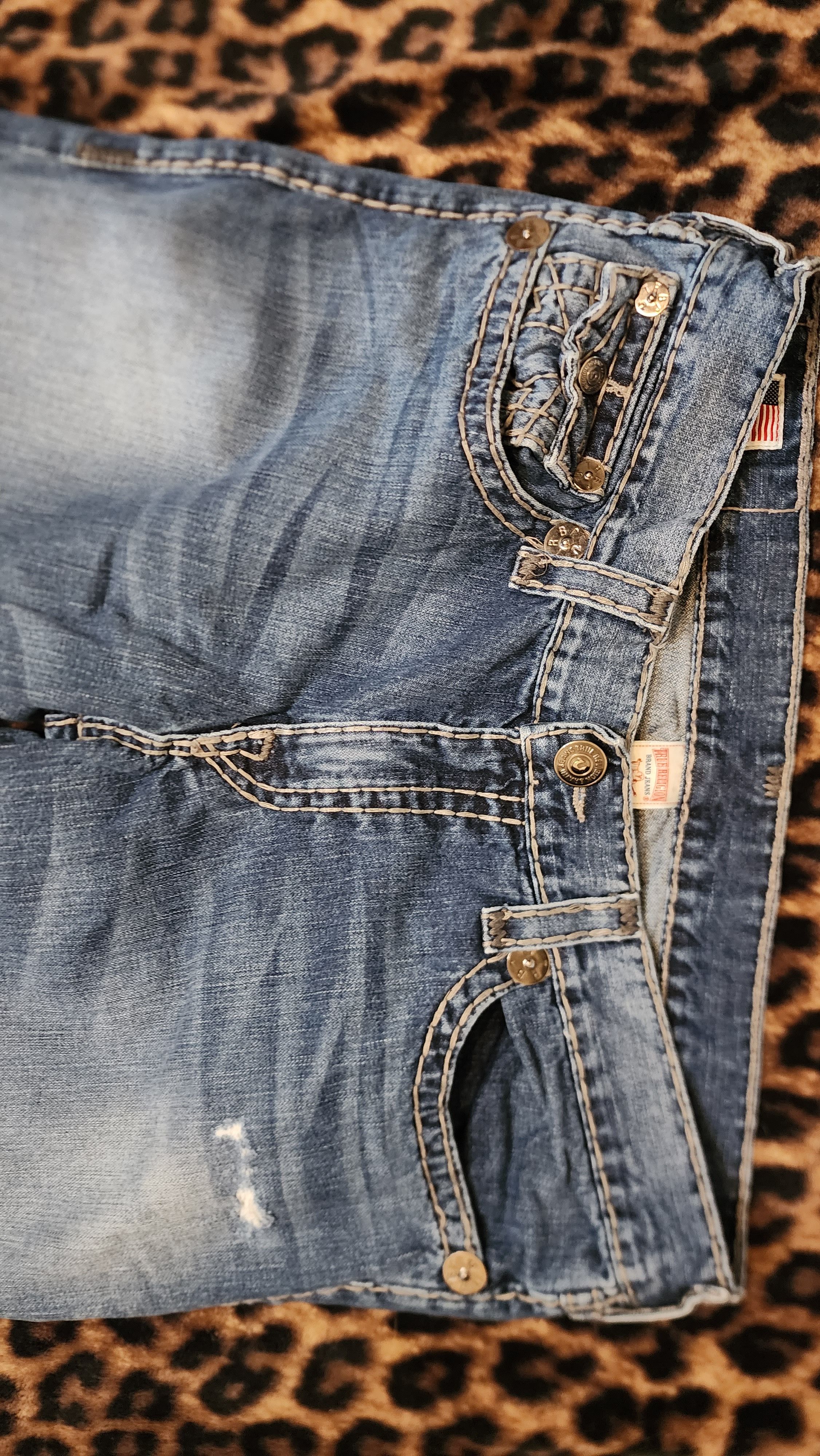 True Religion True Religion Super T Vintage Jeans Size US 36 / EU 52 - 9 Thumbnail