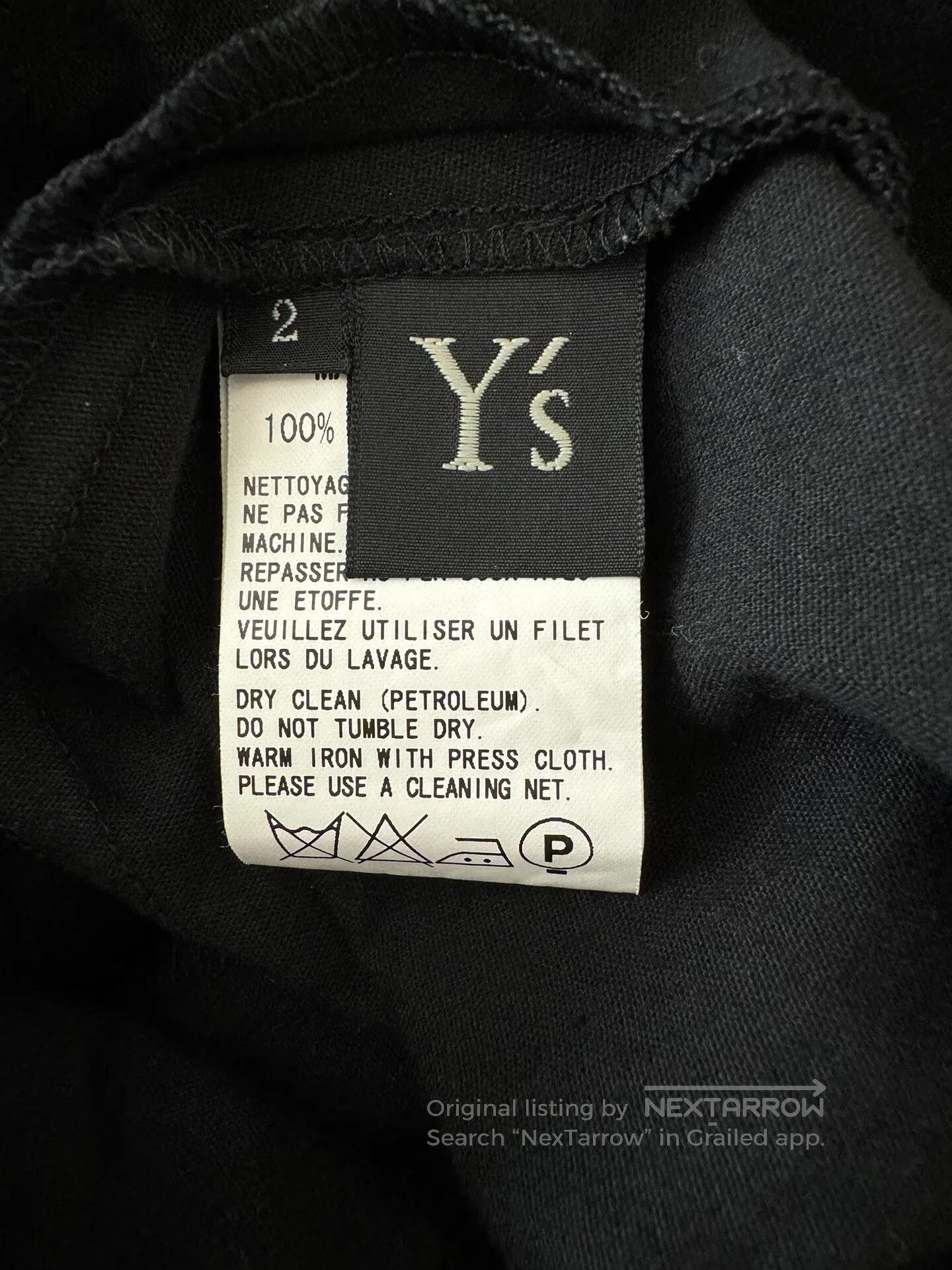 Y's Yohji Yamamoto Pleated Black Midi Skirt. Size 26" / US 2 / IT 38 - 7 Thumbnail