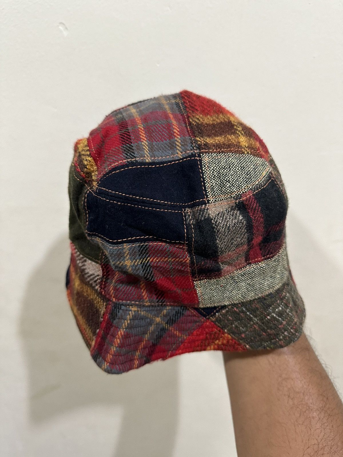 Vintage RARE Patchwork Borro Kapital Style Bucket Hat Size ONE SIZE - 4 Thumbnail