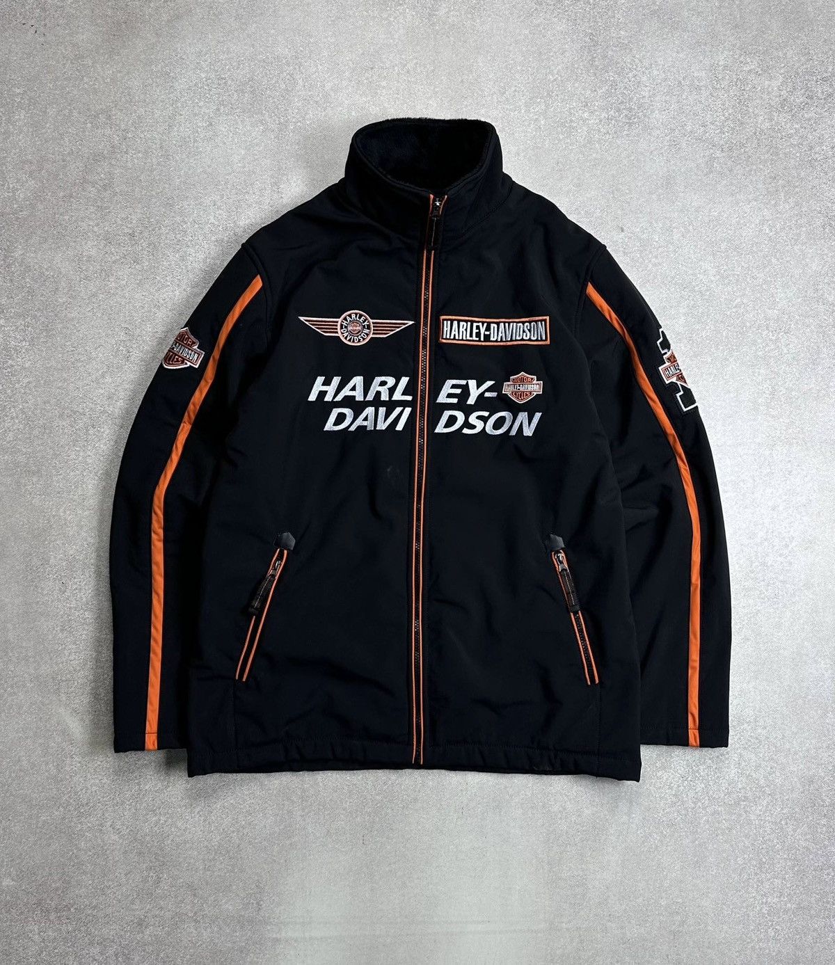 Harley Davidson Vintage 90s Harley Davidson Biker Racing Y2K Jacket XL Size US XL / EU 56 / 4 - 1 Thumbnail