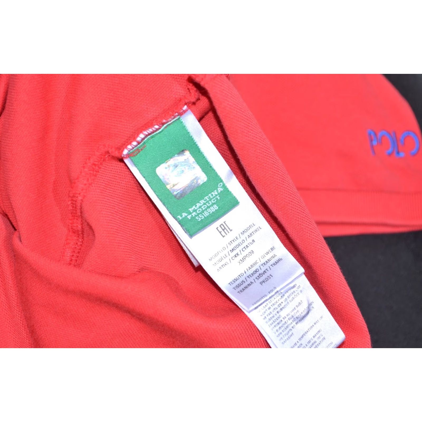 La Martina La Martina Polo Shirt Men L Red Embroidered Logo Short Sleeve Classic Fit Size US L / EU 52-54 / 3 - 7 Thumbnail