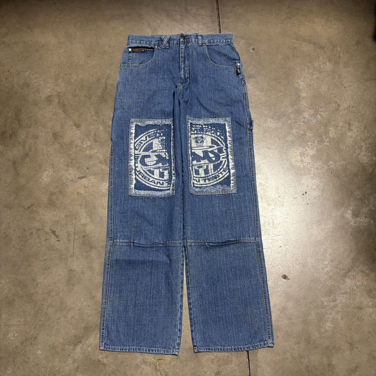 Southpole Vintage Y2K GiveMeFace GMF Baggy Denim Jeans Skater Wide Leg Size US 34 / EU 50 - 3 Thumbnail