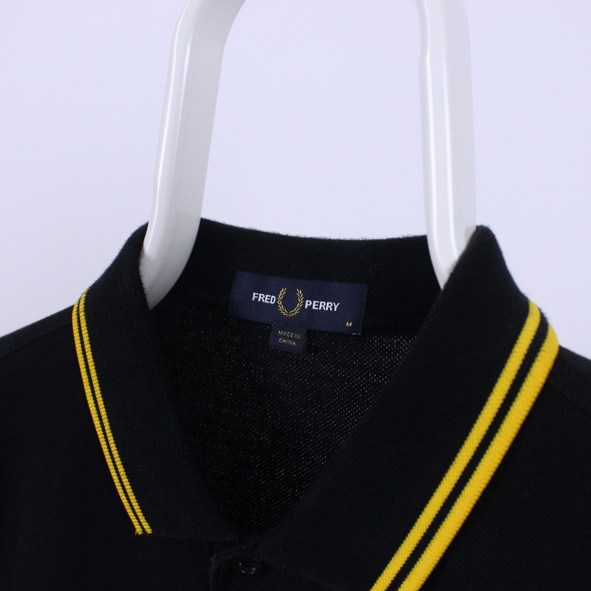 Fred Perry Vintage Fred Perry Black & Yellow Short Sleeve Polo Size US M / EU 48-50 / 2 - 3 Thumbnail