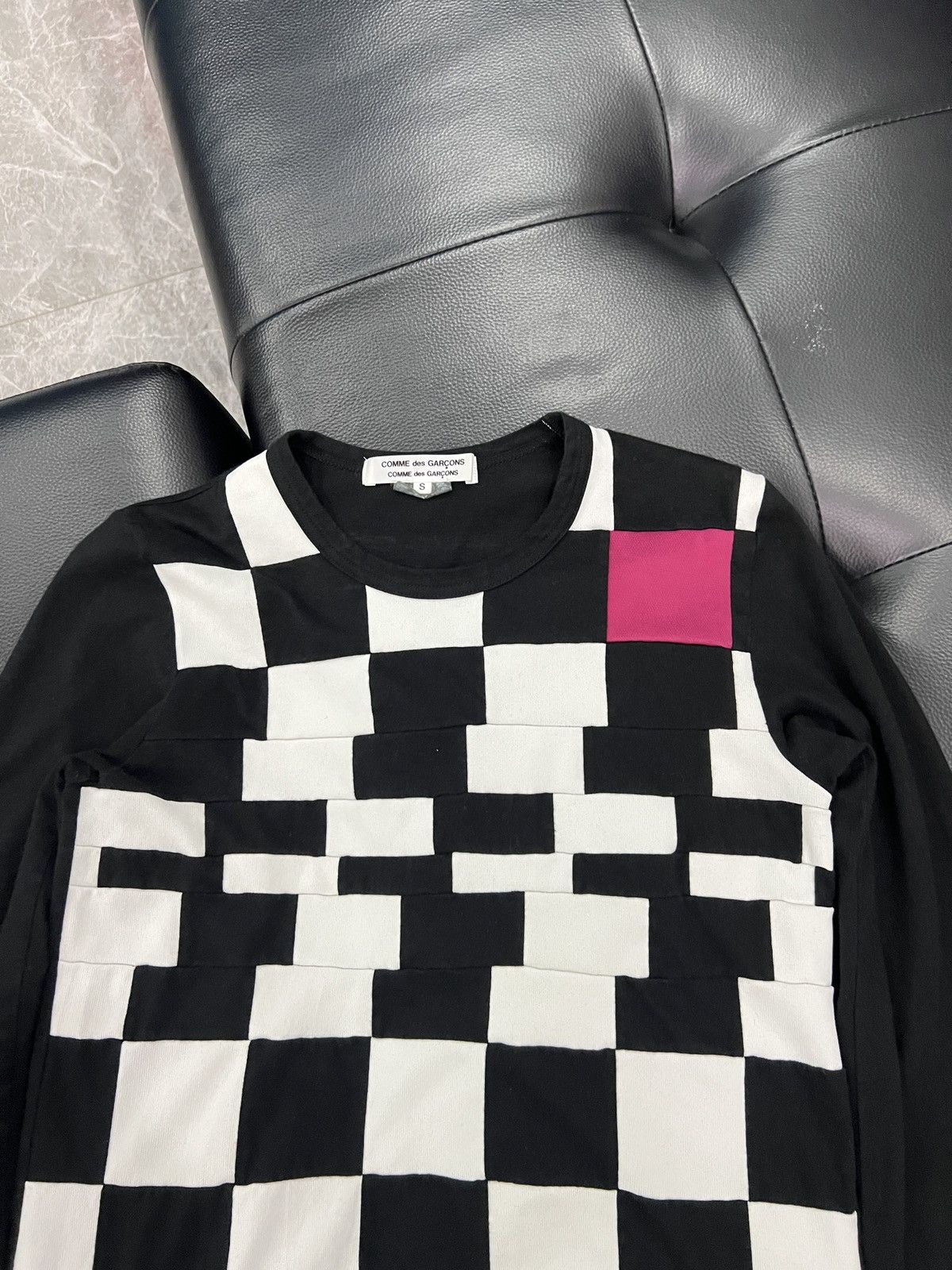 Comme des Garcons Comme des Garçons AD2008 Checkerboard Panel Long Sleeve Top Size US S / EU 44-46 / 1 - 3 Thumbnail