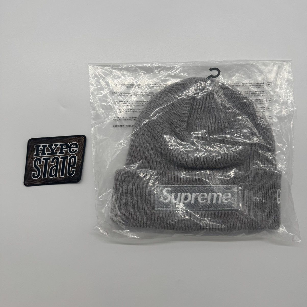 Supreme Supreme Crochet Beanie (Heather Grey) | Grailed