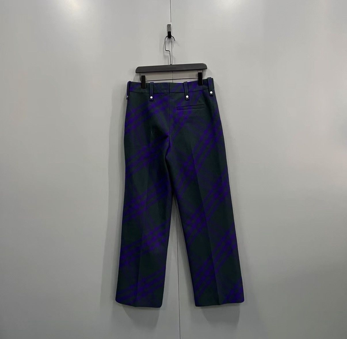 Burberry Burberry Plaid All-over Print Zipper Trousers J41 Size US 42 / EU 58 - 2 Thumbnail