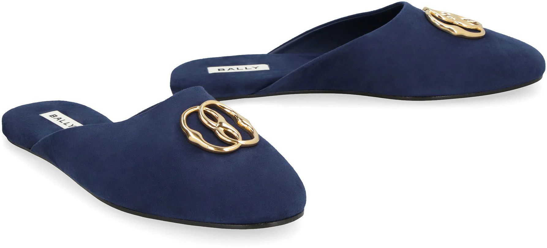 Bally $765 San Fernando Blue Velvet slippers Size US 10 / EU 43 - 2 Thumbnail