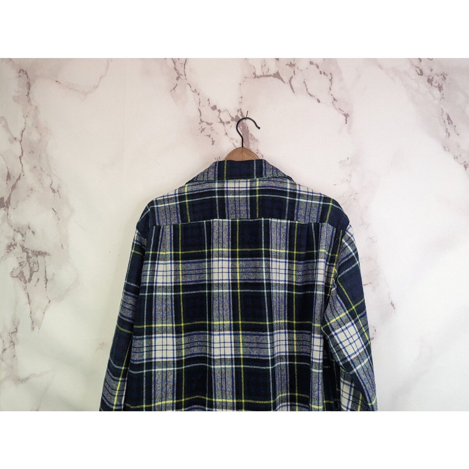 Vintage Vintage JC Penney Shirt Men L Wool Button 70s Flannel Black Size US L / EU 52-54 / 3 - 7 Thumbnail