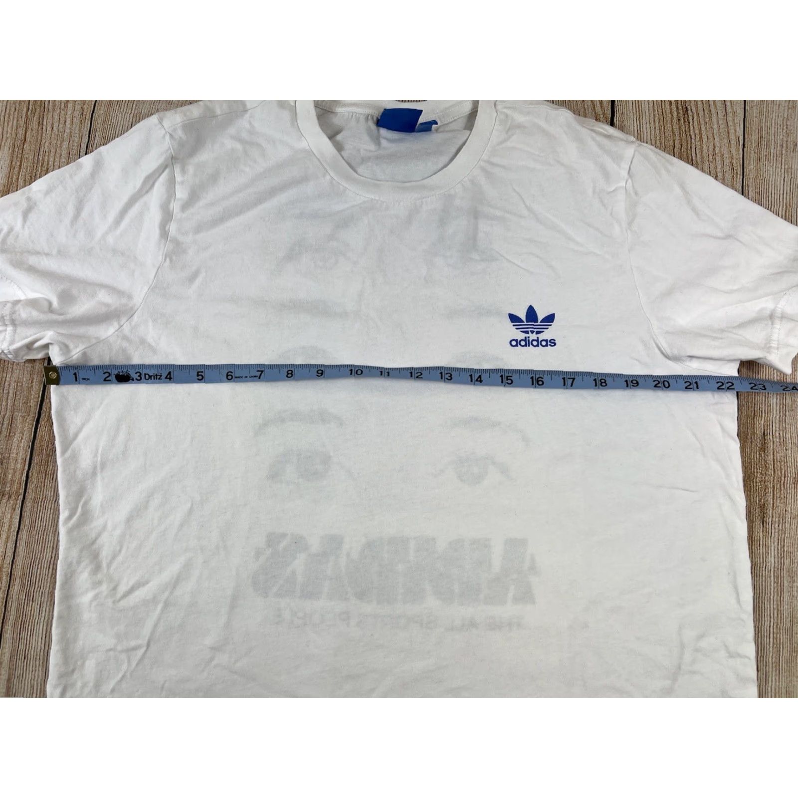 Adidas Adidas The All Sports People White T Shirt XL Men White Sports Eyes Graphic Shirt Size US XL / EU 56 / 4 - 4 Thumbnail