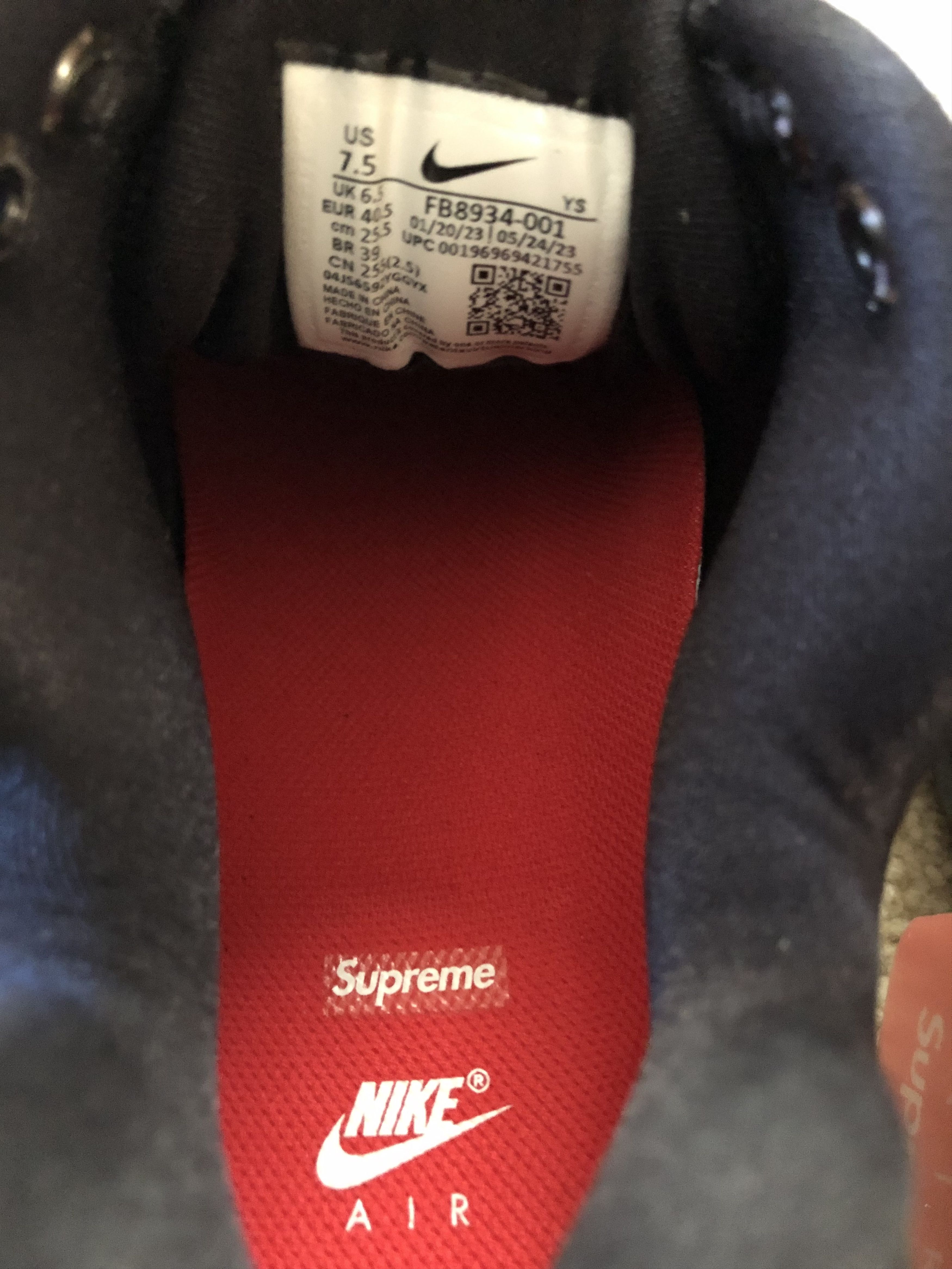 Nike × Supreme Supreme x Nike Air Zoom Courtposite Size US 7.5 / EU 40-41 - 4 Thumbnail