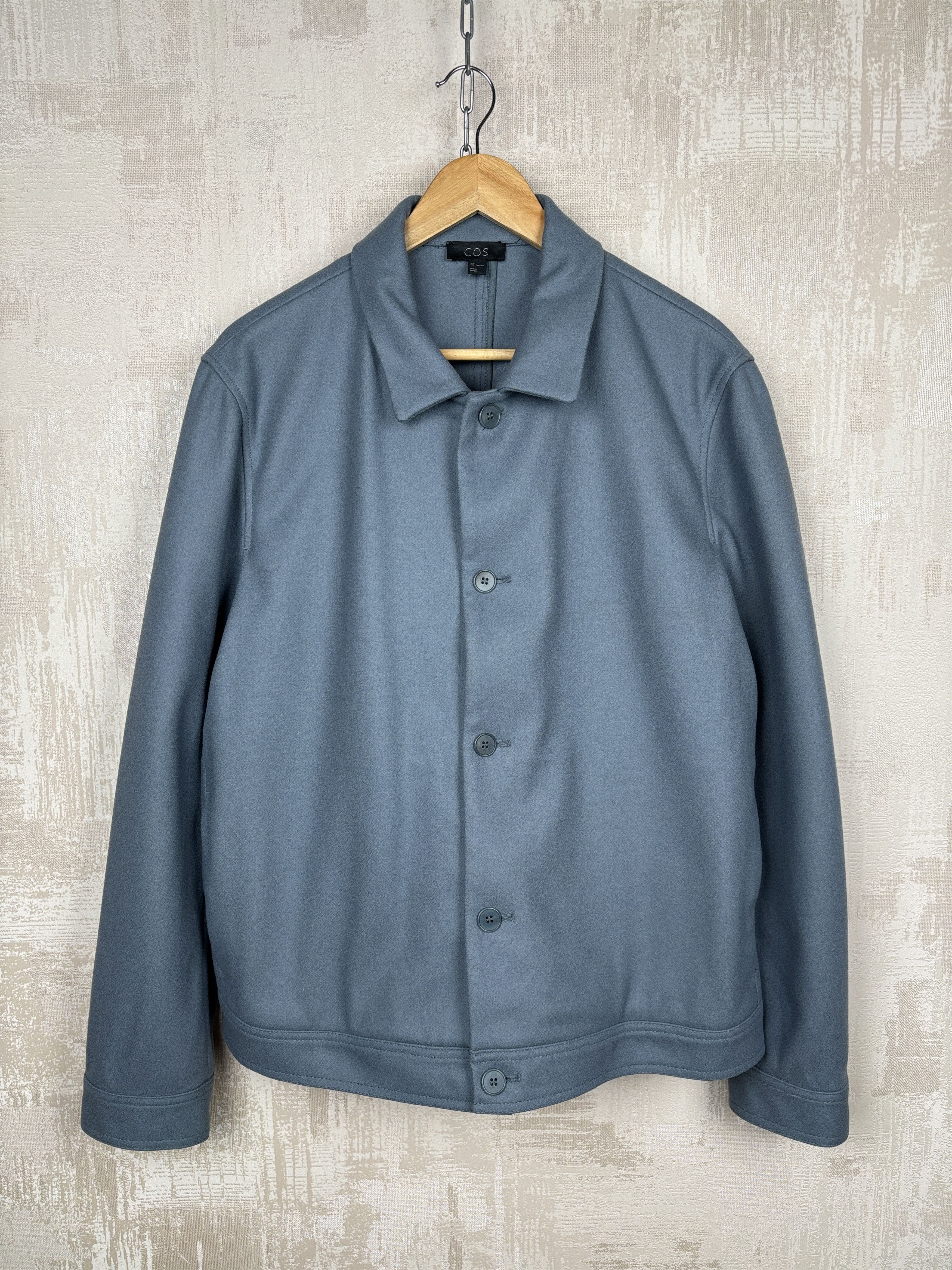Mint! COS Wool Blend Short Jacket Air Force Blue