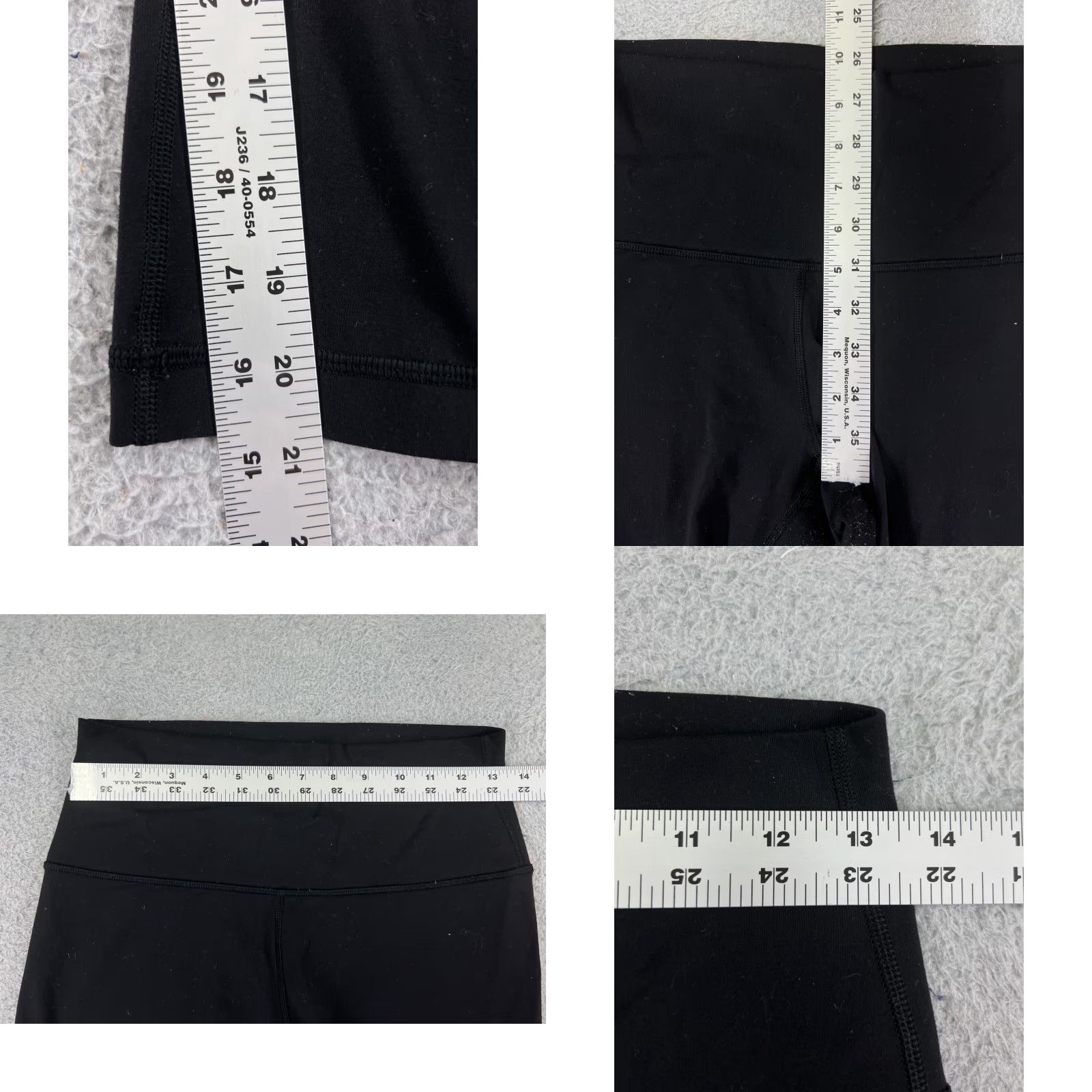 Lululemon Lululemon Womens 8 Black Wunder Under Crop Yoga High Rise LW6AG0S Leggings Cropped Pockets Inseam 21 in Regular Type: Leggings Size 30" / US 8 / IT 44 - 8 Thumbnail