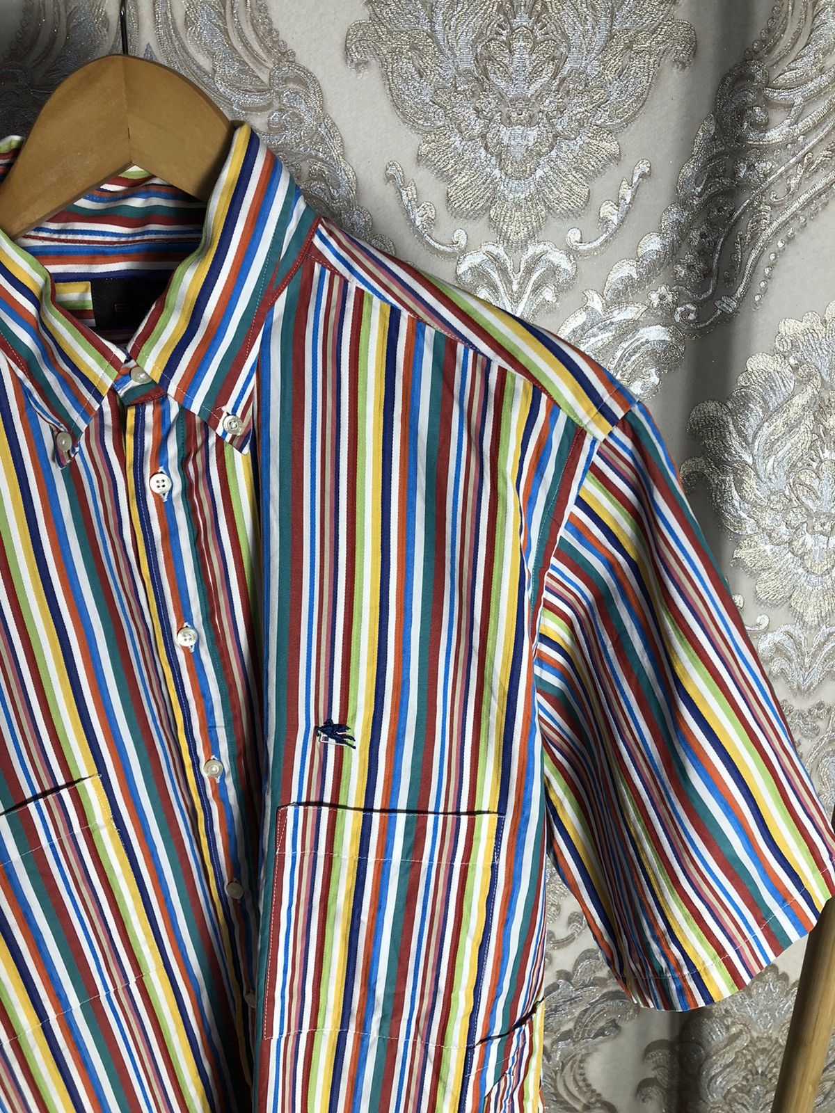 Etro × Vintage VERY RARE ETRO MILANO ITALIAN DESIGNER SHIRT JAPAN STYLE 90s Size US M / EU 48-50 / 2 - 3 Thumbnail