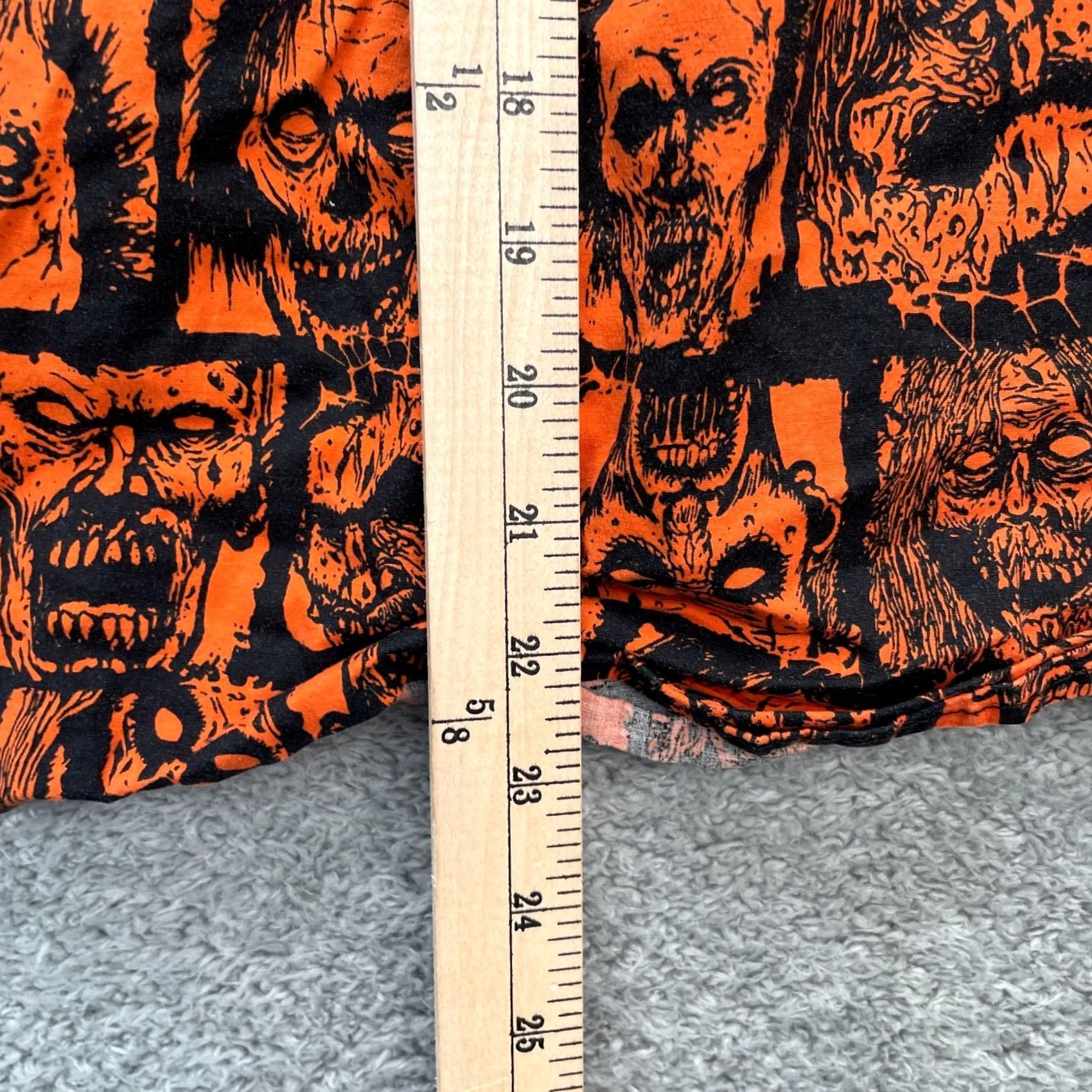 Vintage VINTAGE Social Collision Skirt Womens 2 Orange Cotton Horror Hyperlinks? Wait Size 26" / US 2 / IT 38 - 5 Thumbnail