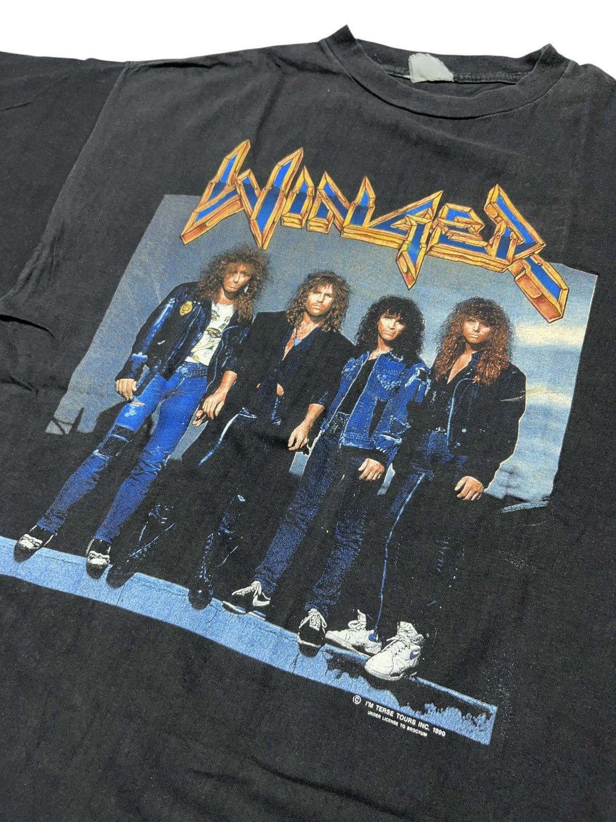 Band Tees × Vintage Vintage Winger 1990-91 World Tour T-shirt Faded Rock Metal Size US XL / EU 56 / 4 - 5 Thumbnail