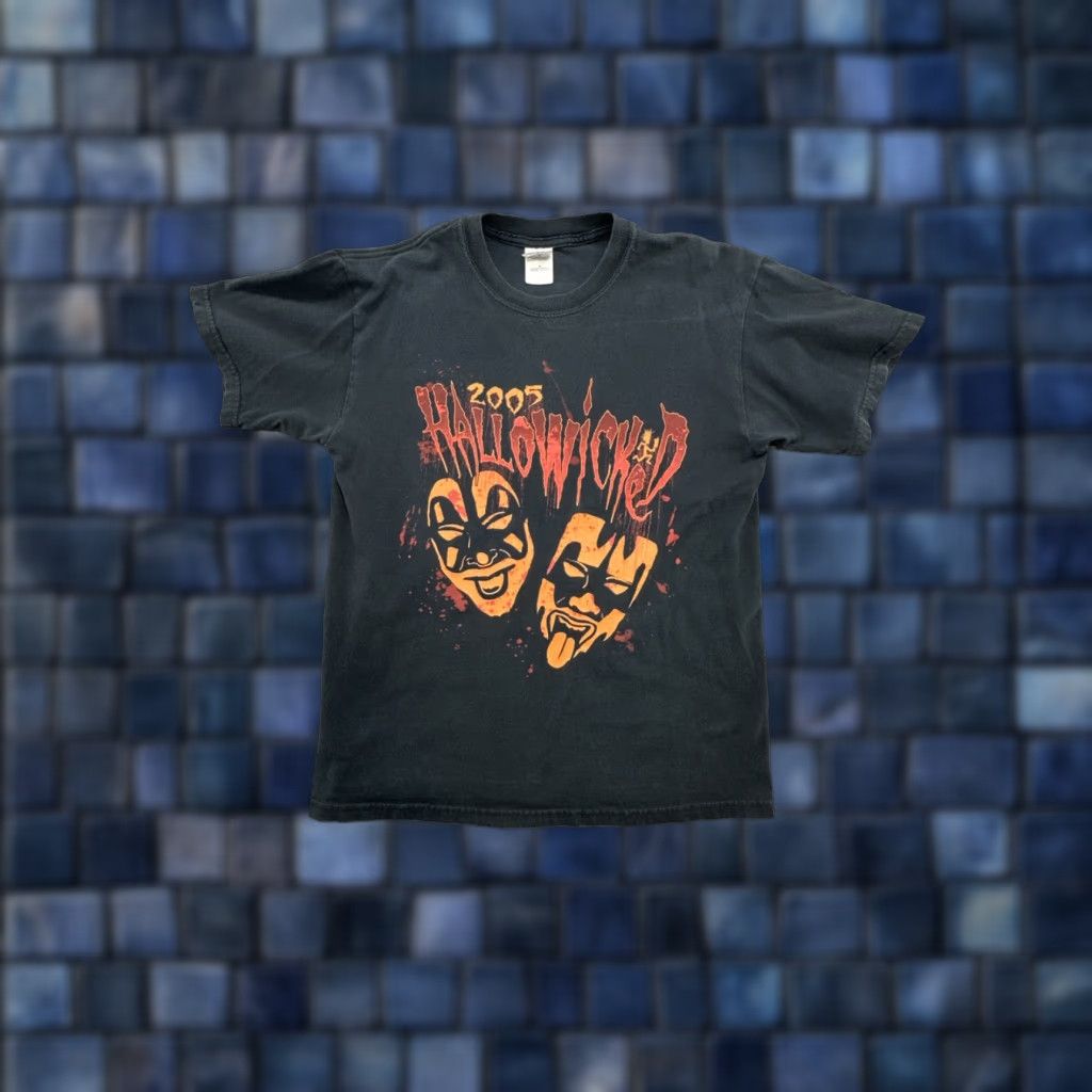 Vintage VINTAGE Insane Clown Posse ICP Hallowicked Tour Shirt Mens M Black Halloween 2005 Size US M / EU 48-50 / 2 - 1 Thumbnail