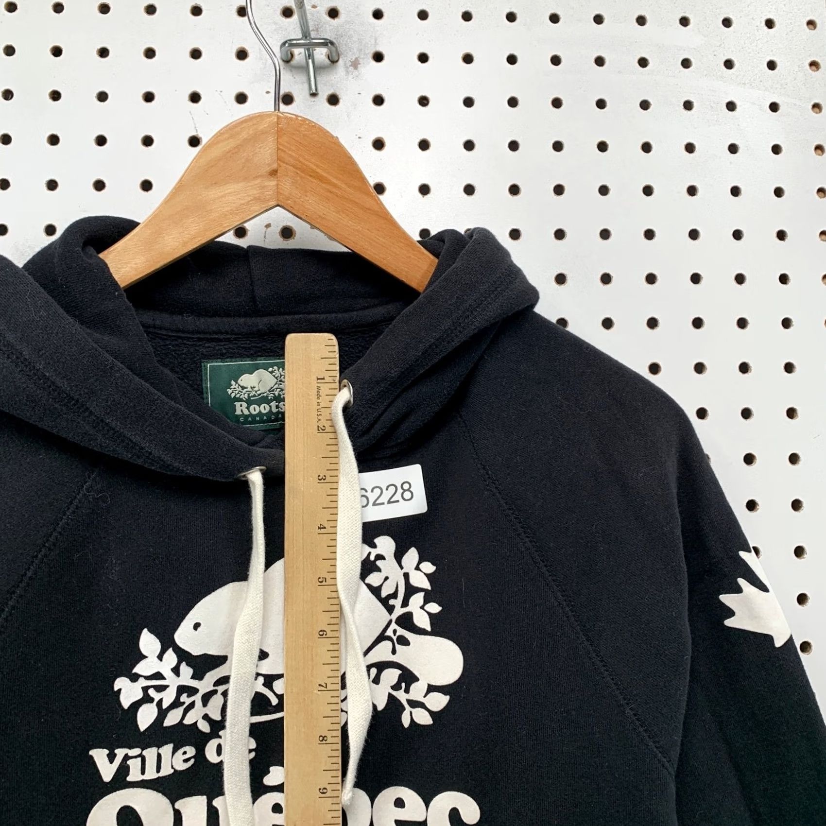 Roots Roots Quebec Hoodie Sweatshirt Womens Small Black Hooded Fleece Pullover Canada Size S / US 4 / IT 40 - 7 Thumbnail