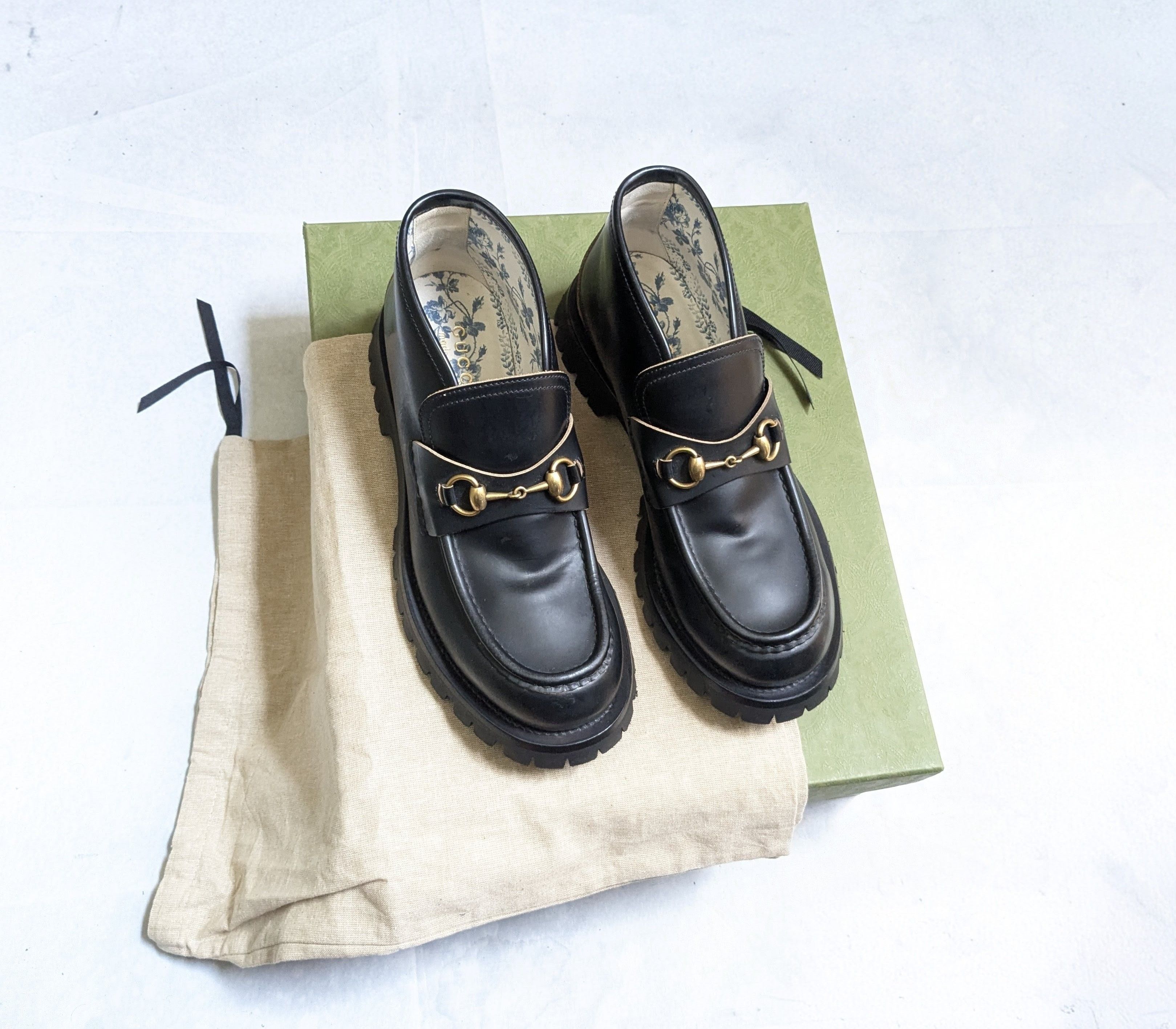 Gucci Gucci Horsebit Loafers Black 9.5 Leather Chukka Boots Size US 9.5 / EU 42-43 - 1 Thumbnail