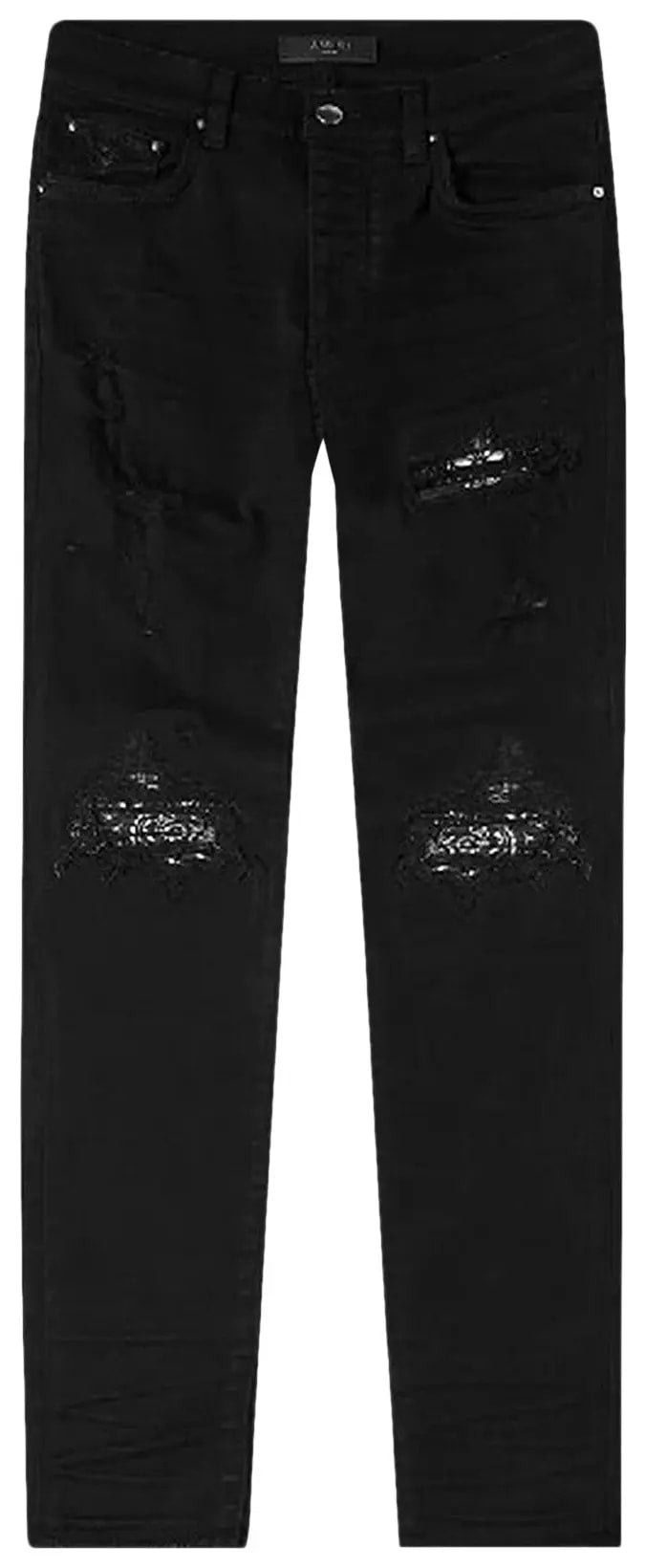 Amiri MX1 Bandana Jeans Black Size US 33 - 1 Thumbnail