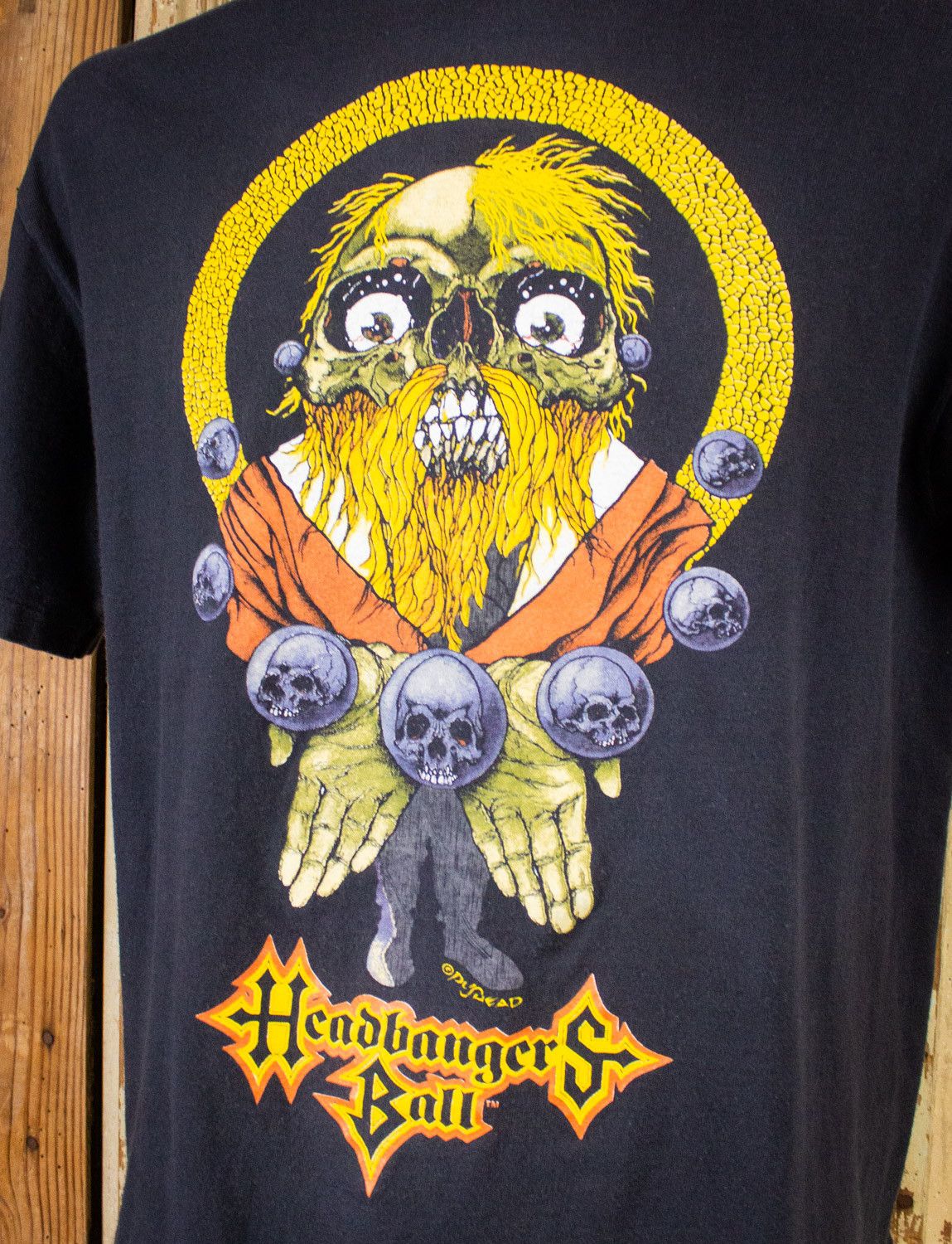 Mtv × Vintage Vintage MTV Headbangers Ball Pushead Graphic T Shirt 1991 Size US L / EU 52-54 / 3 - 2 Thumbnail