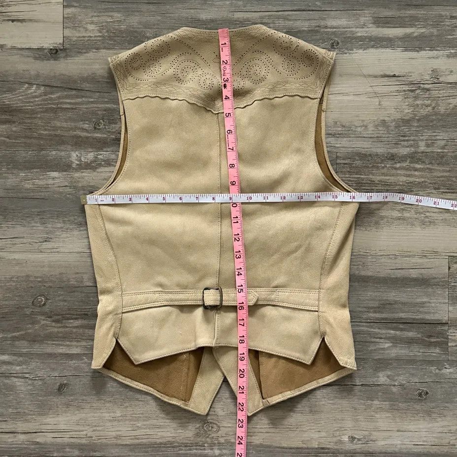 Polo Ralph Lauren Vintage Polo Ralph Lauren Leather Buckle Back Western Vest Size S / US 4 / IT 40 - 6 Thumbnail
