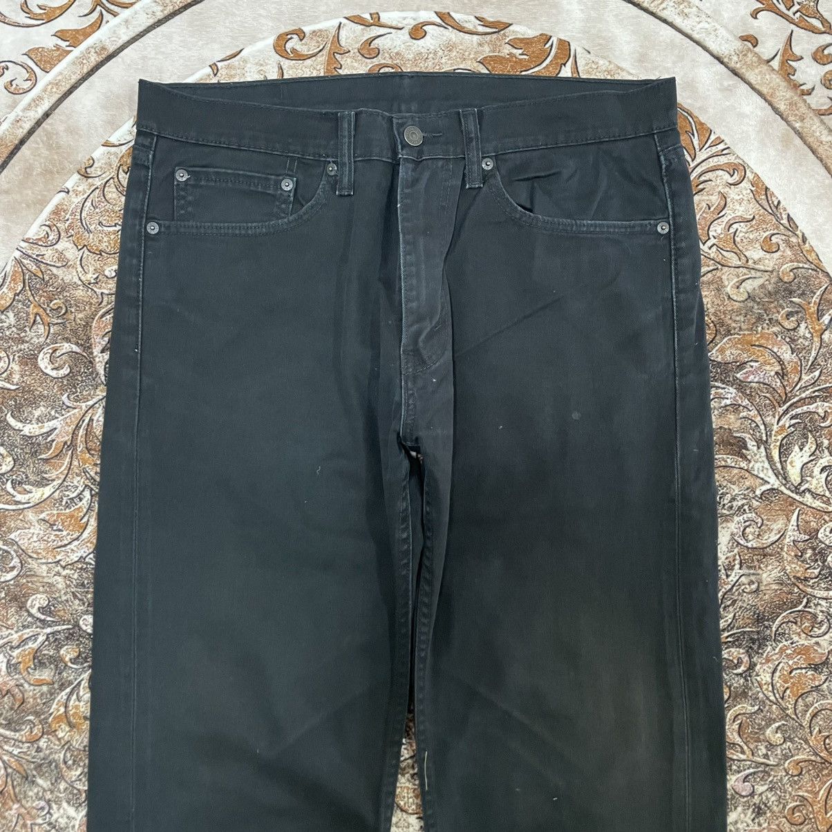 Levi's Vintage Clothing 🔥Vintage Levis 505 Super Black Straight Distress Denim Jeans Size US 35 - 2 Thumbnail
