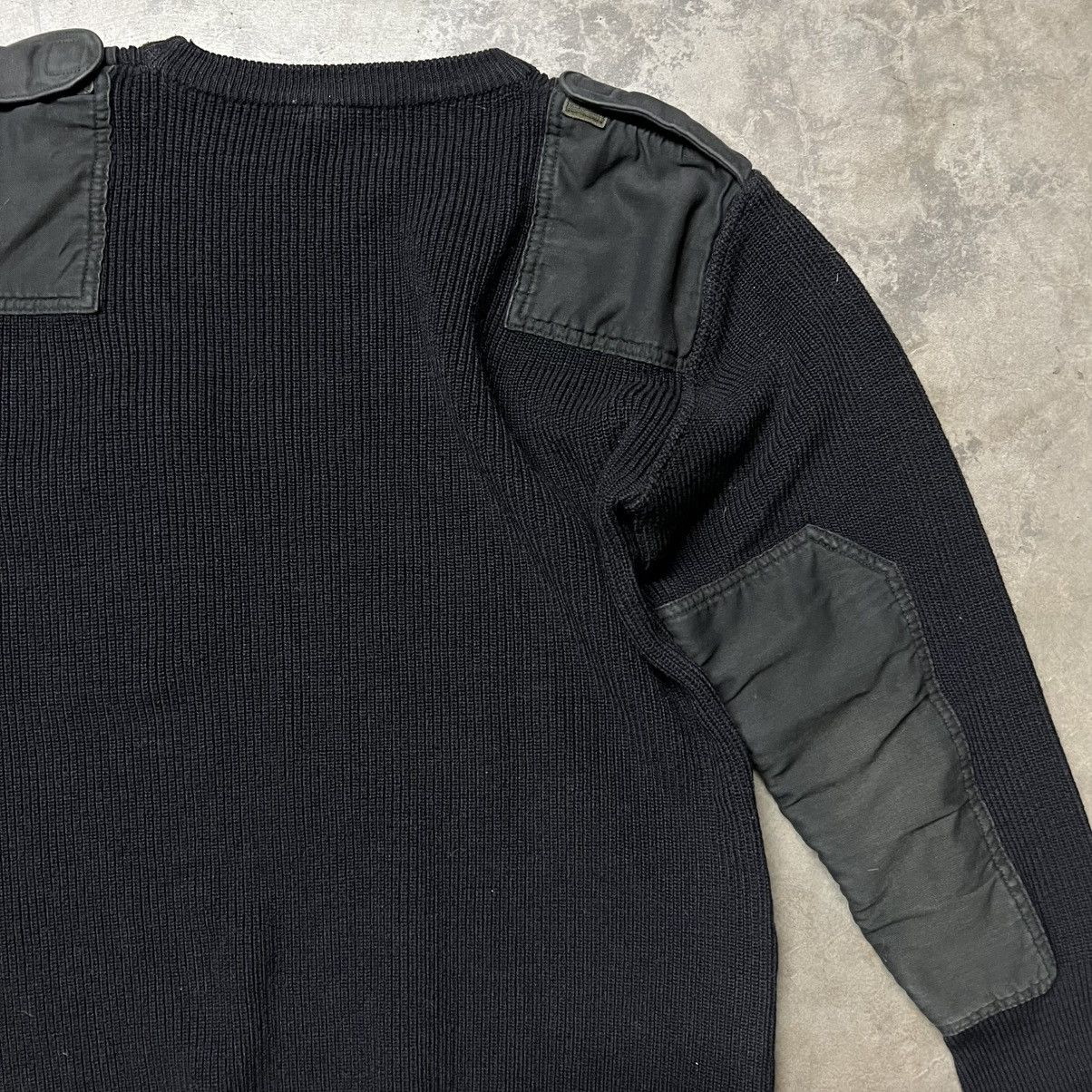 Vintage Vtg 80’s Military Patchwork Heavyweight Cable-Knit Sweater Size US XL / EU 56 / 4 - 8 Thumbnail