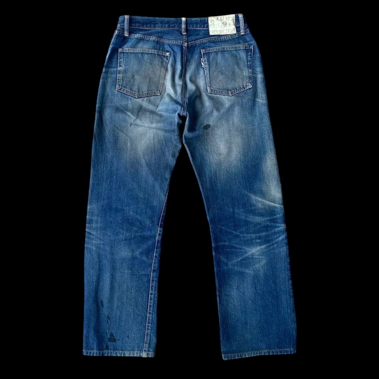 Okura VINTAGE OSAKA OKURA IRON HR MARKETT SELVEDGED DISTRESSED Size US 30 / EU 46 - 3 Thumbnail