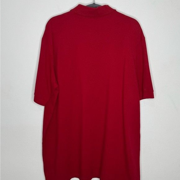 Balmain Balmain Pique Cotton Bulky Logo Polo Shirt Red Men’s Large Size US L / EU 52-54 / 3 - 7 Thumbnail