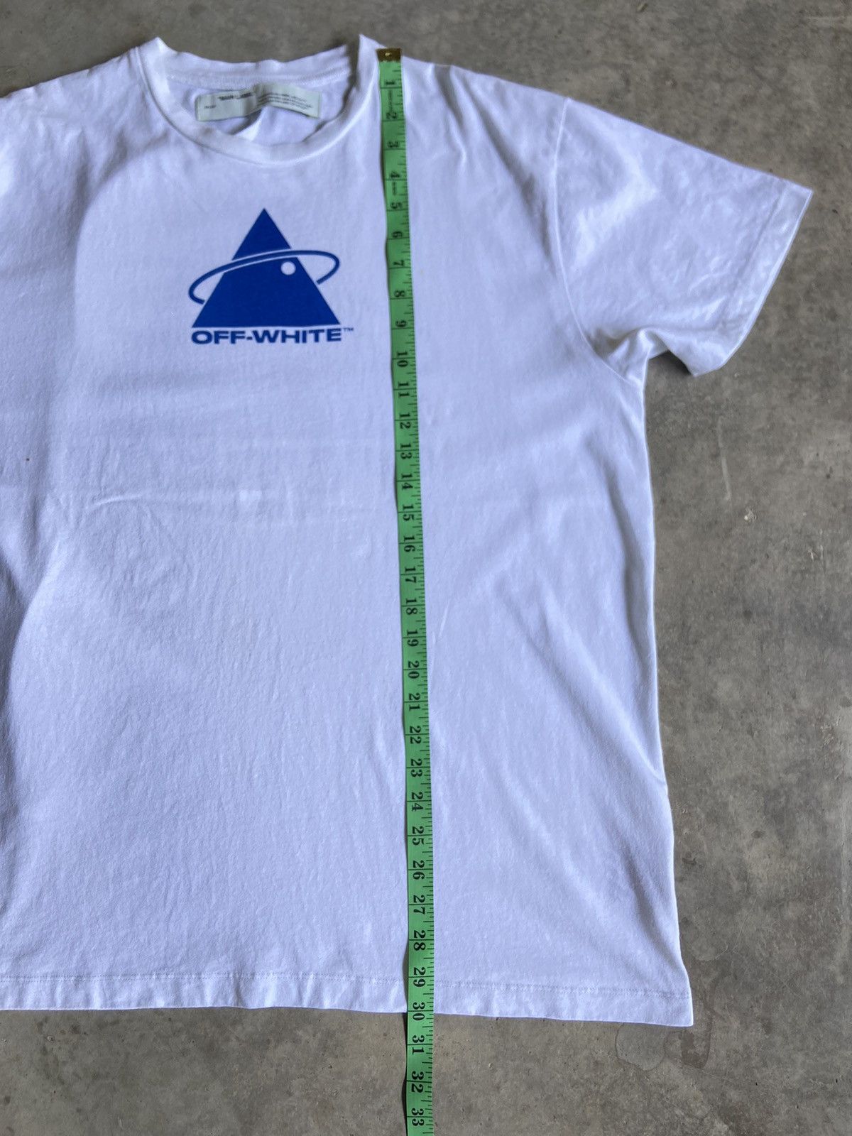 Off-White × Virgil Abloh Off-White Triangle Planet Oversized Blue/White Size US XS / EU 42 / 0 - 2 Thumbnail