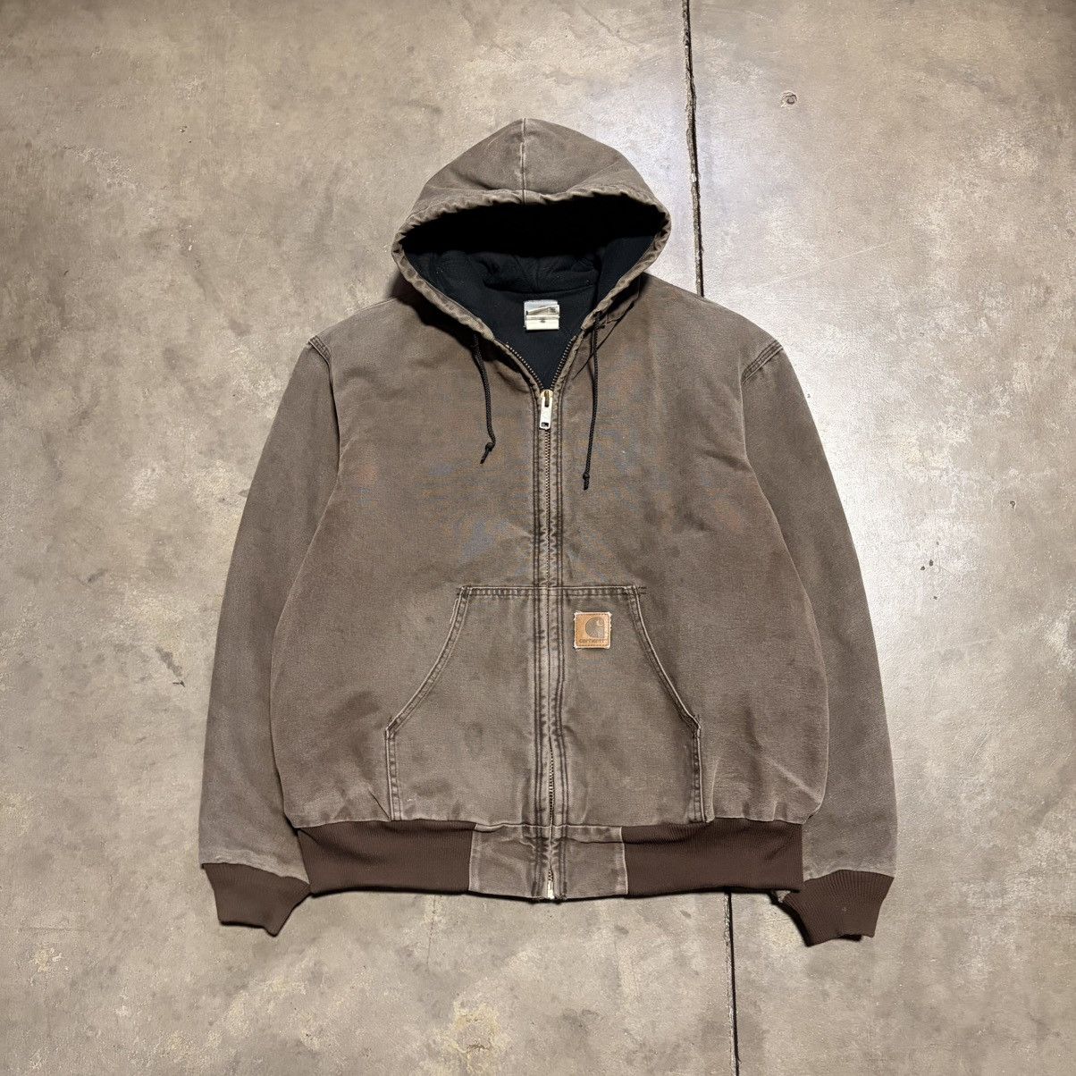 Carhartt Vintage Carhartt Hooded Jacket Workwear Canvas J168 CHT 90s Size US XL / EU 56 / 4 - 1 Thumbnail