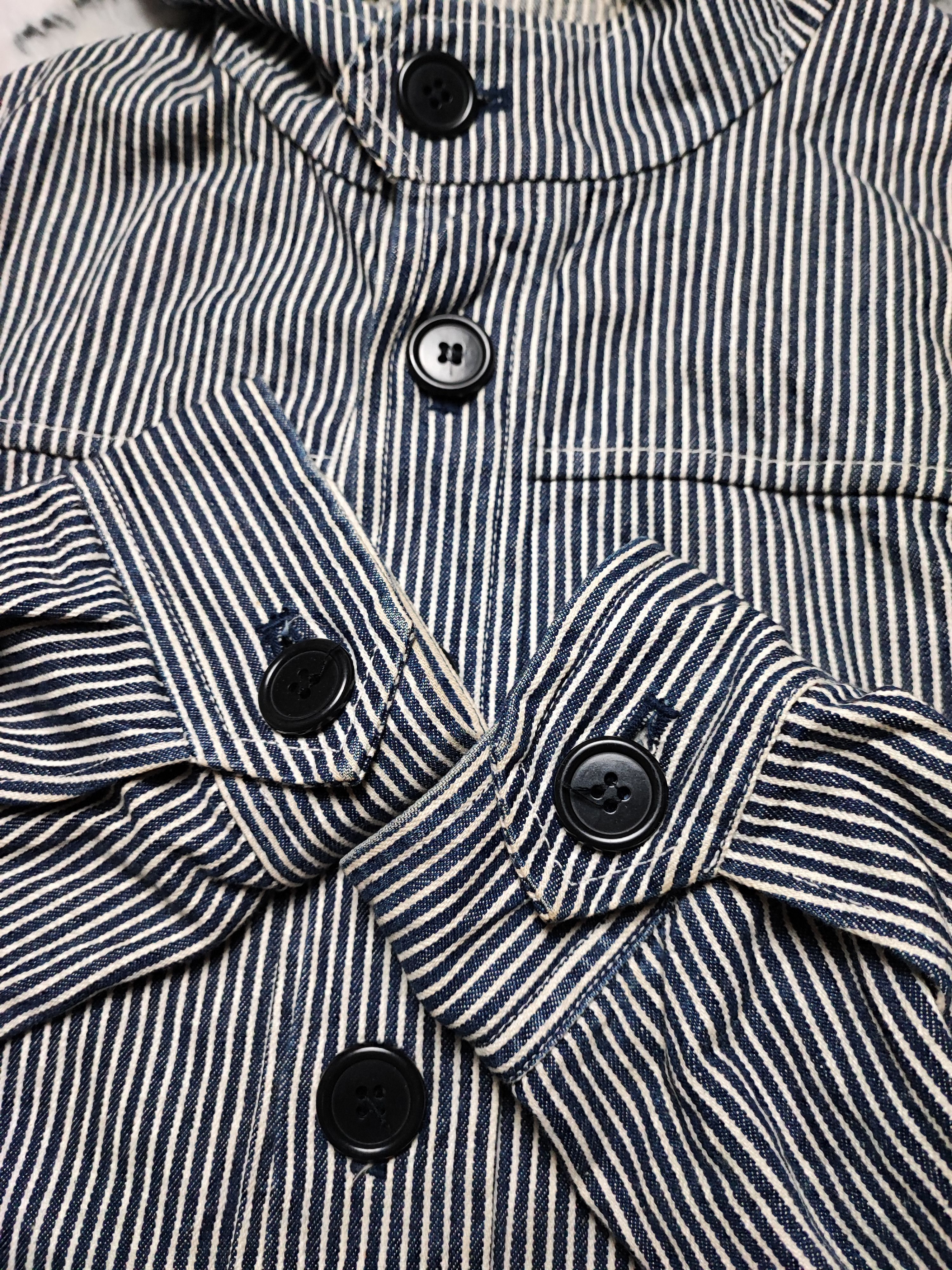 If Six Was Nine Super Hakka Herringbone Denim Stripe Wabash Size US L / EU 52-54 / 3 - 18 Thumbnail