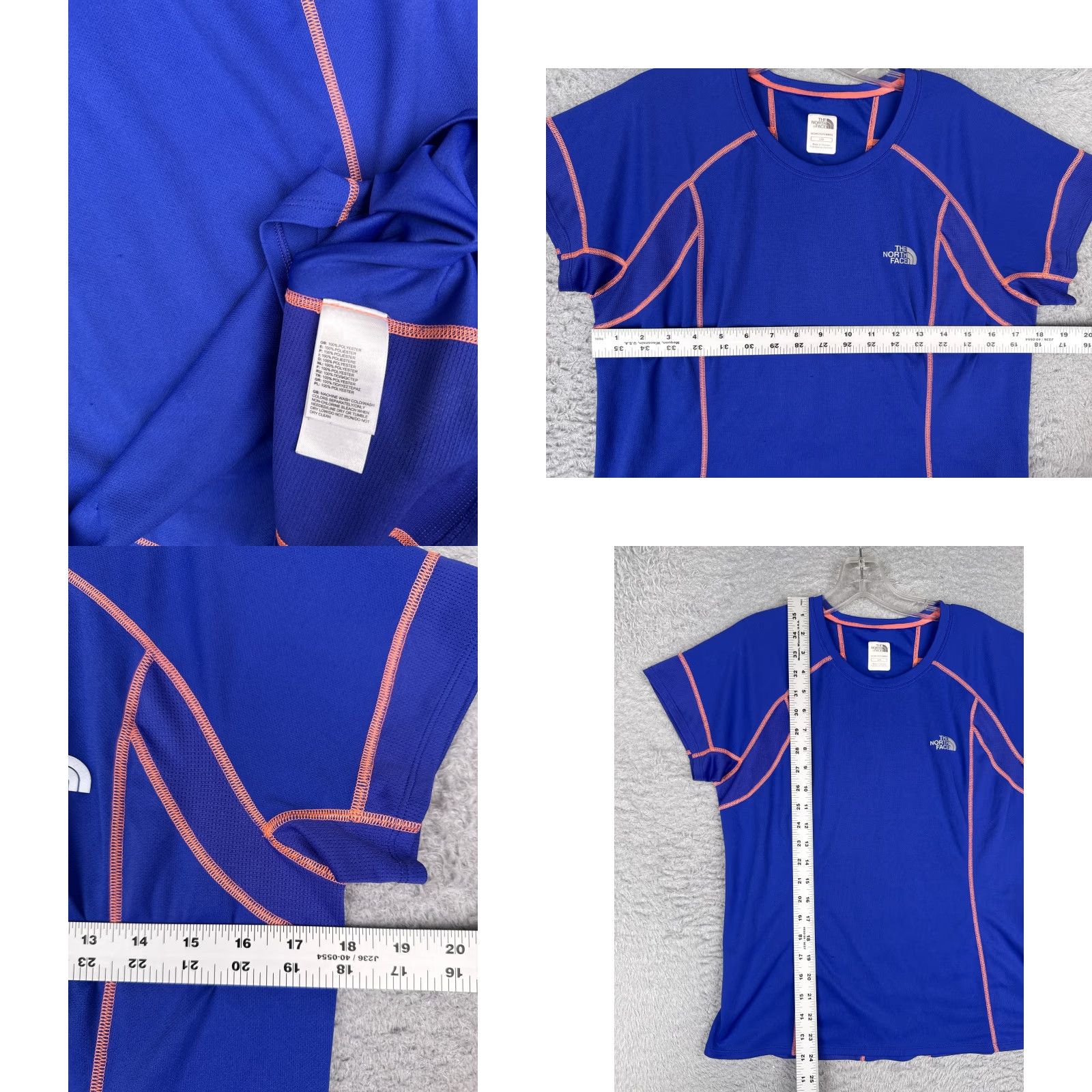 The North Face The North Face Shirt Women L Blue FlashDry 100% Polyester Crew Neck T-Shirt Slim Regular Men/Women? No gender. End with Womens. Size L / US 10 / IT 46 - 8 Thumbnail