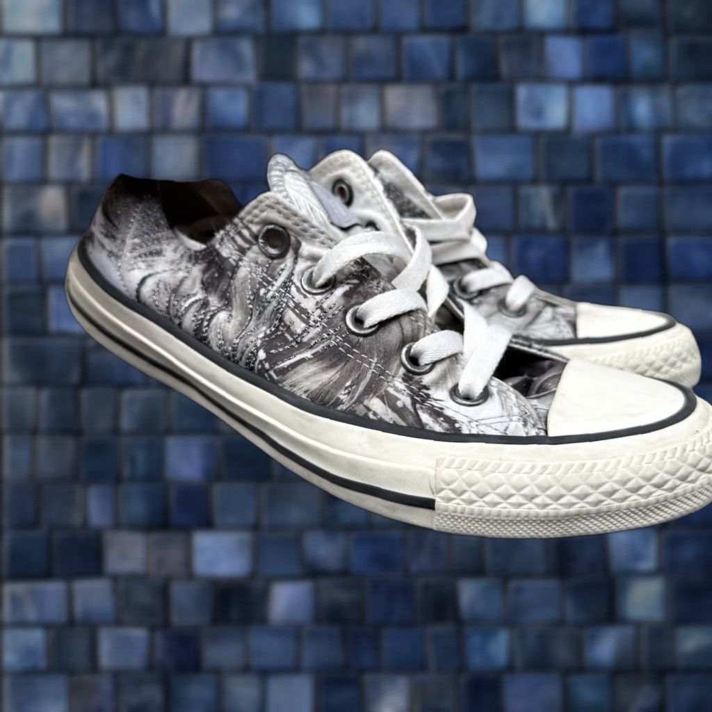 Converse Converse Chuck Taylor All Star Low Satin Floral White Womens Size 5.5 Shoes Sneaker Stars Size US 4 / IT 34 - 1 Thumbnail